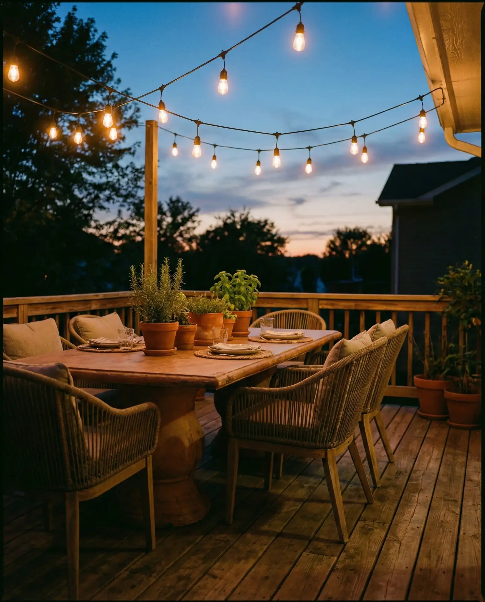 Solar String Lights for Patio Dining 1
