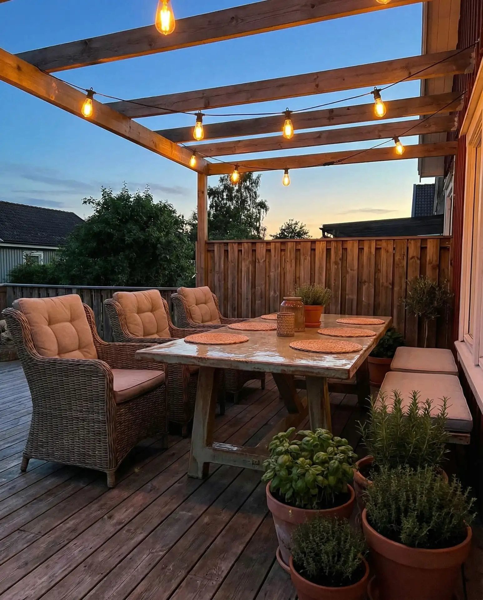 Solar String Lights for Patio Dining 2