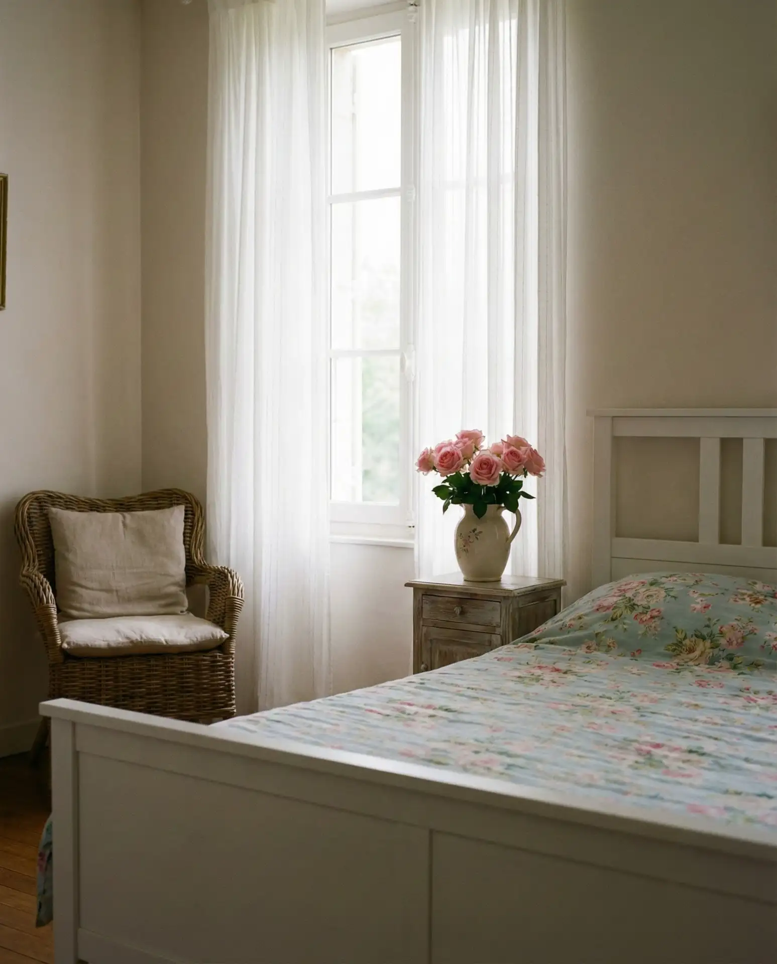 Spring-Inspired Bedroom with Floral Linens 2