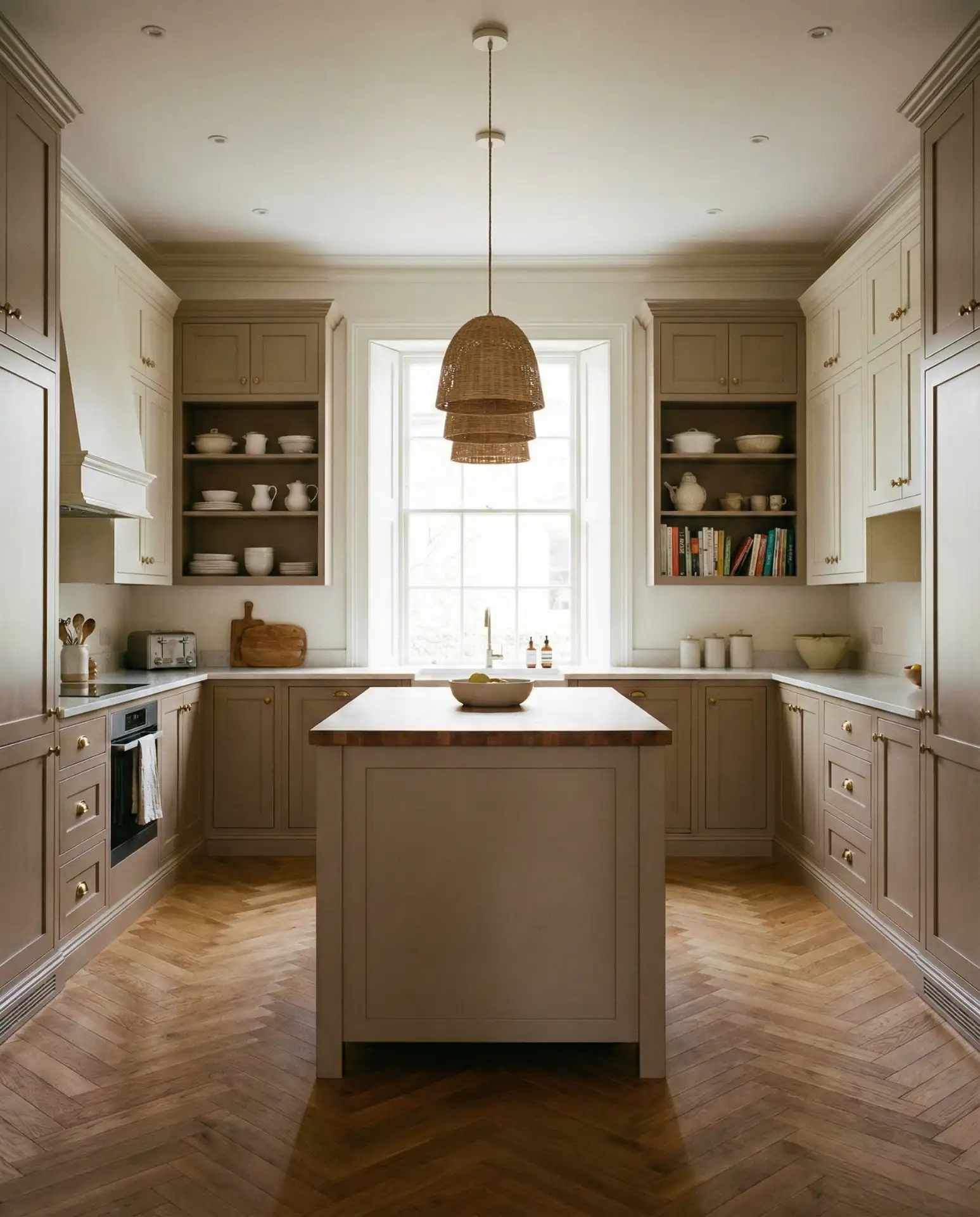 Square Kitchen with Central Prep Zone 2