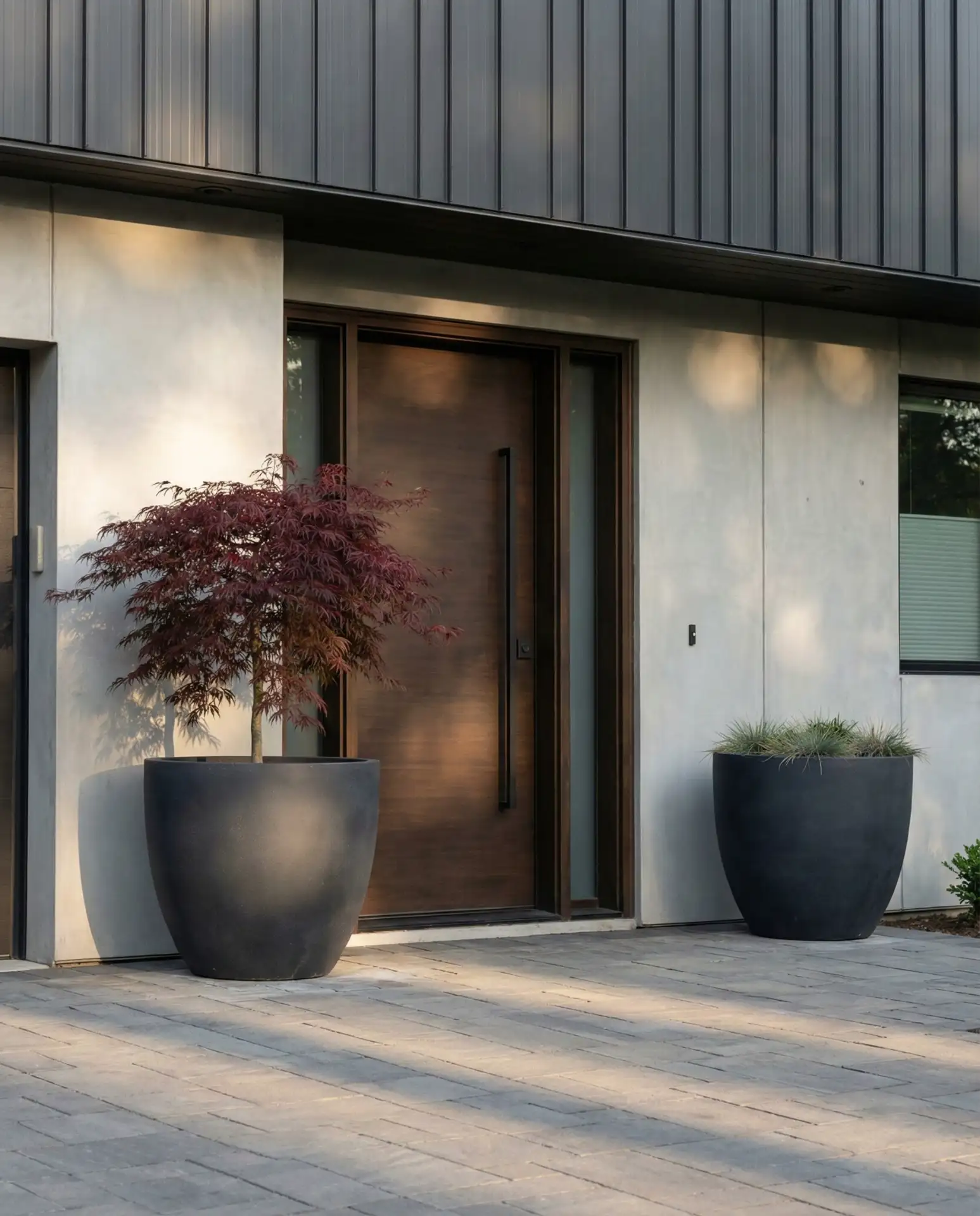 Statement Entry with Oversized Planters 1