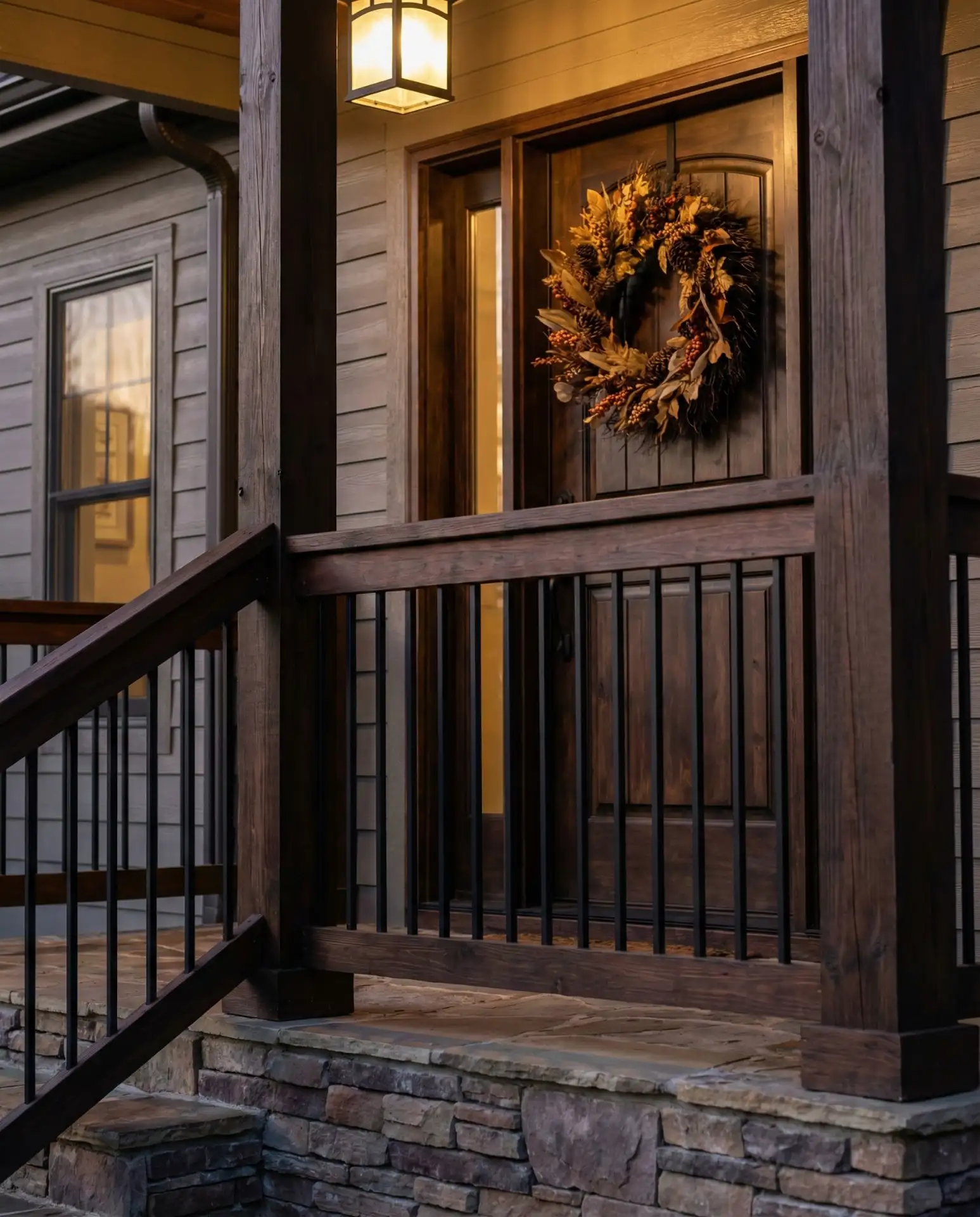String Light Canopy Over Dining Area 1