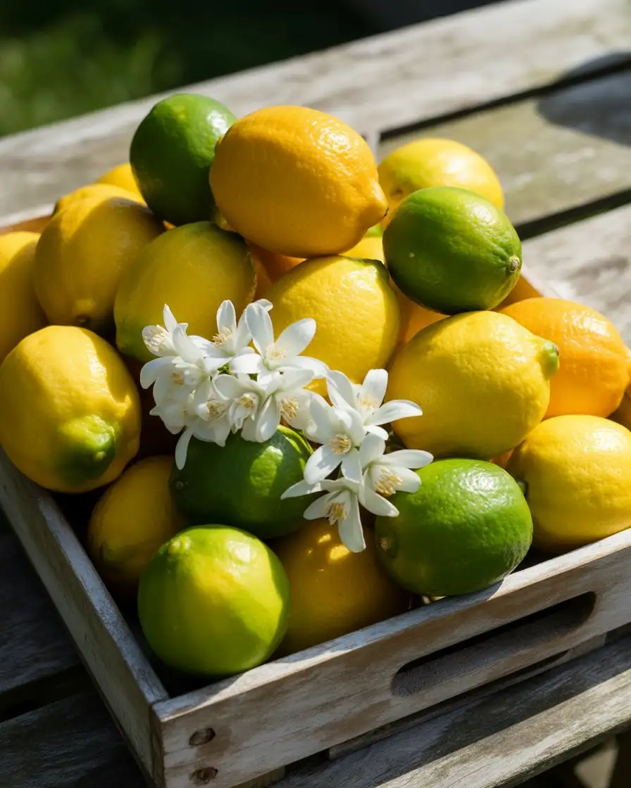 Summer Citrus Centerpiece Display 1