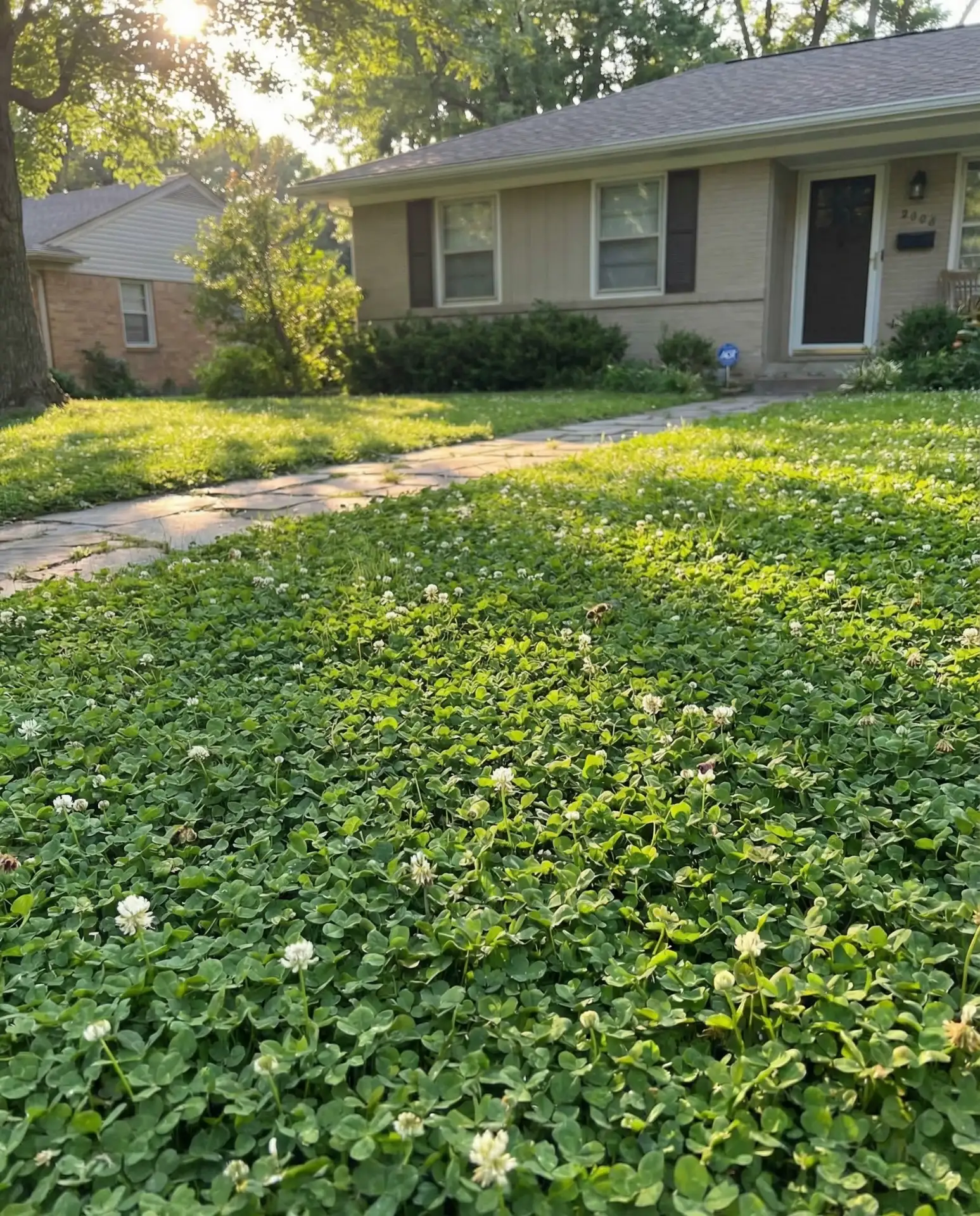 Sustainable Grass Alternatives with Clover and Sedge 1