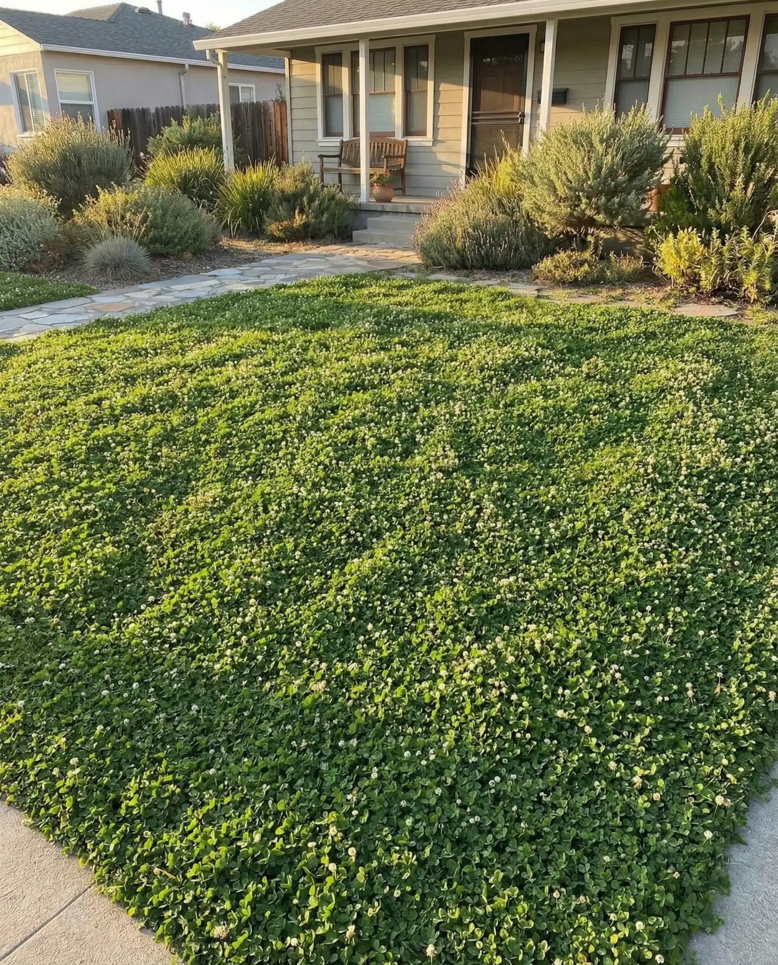 Sustainable Grass Alternatives with Clover and Sedge 2