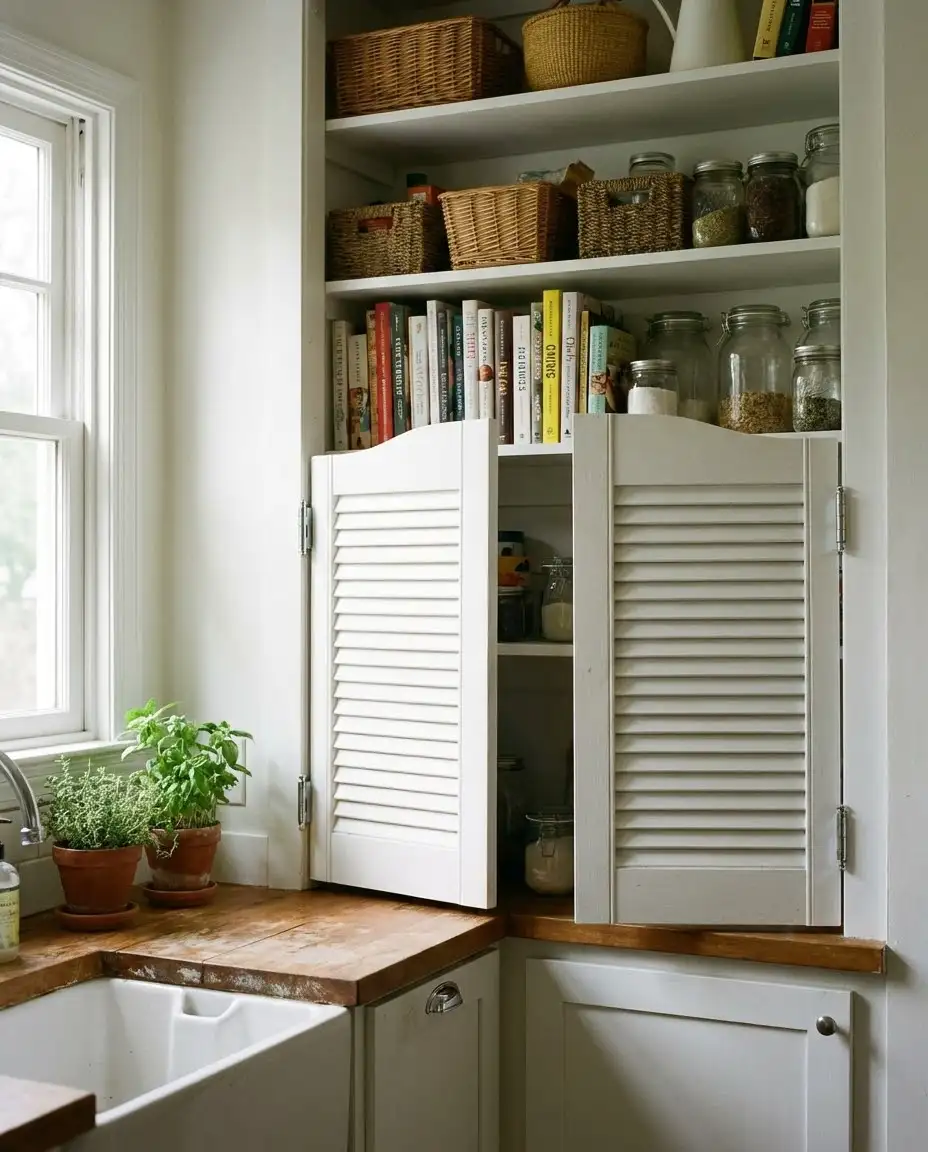 Swinging Saloon-Style Pantry Door 1