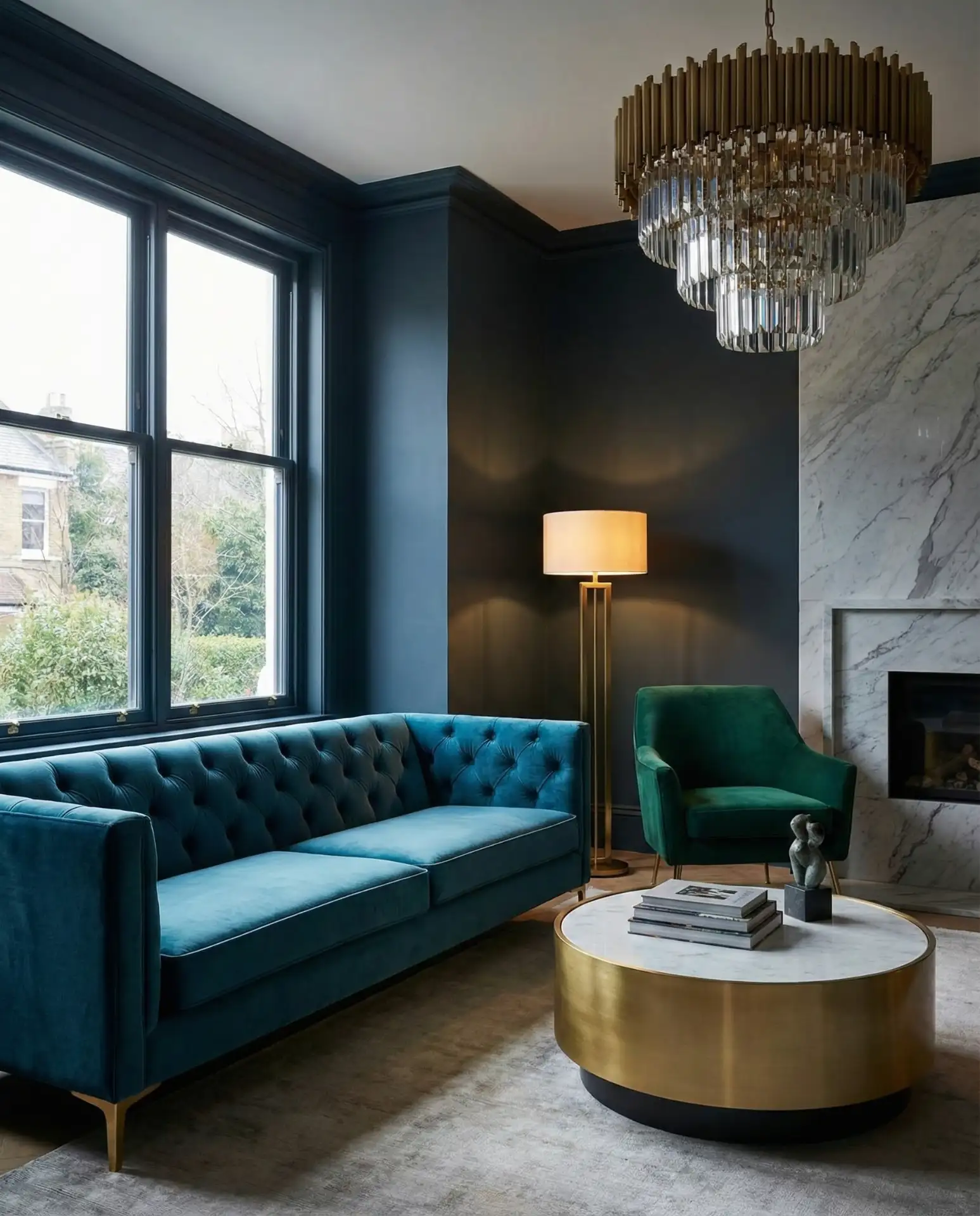 Teal Blue and Gold Luxe Jewel Tones 1