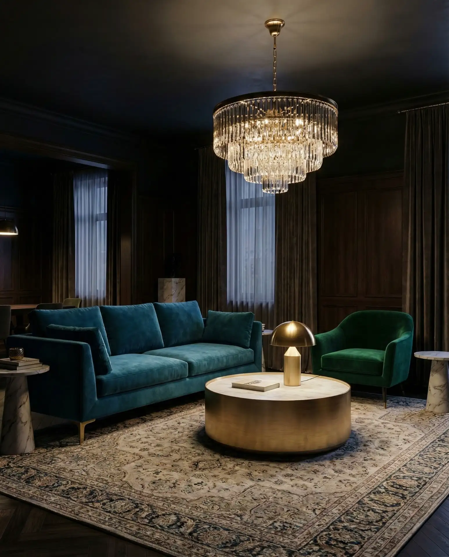 Teal Blue and Gold Luxe Jewel Tones 2