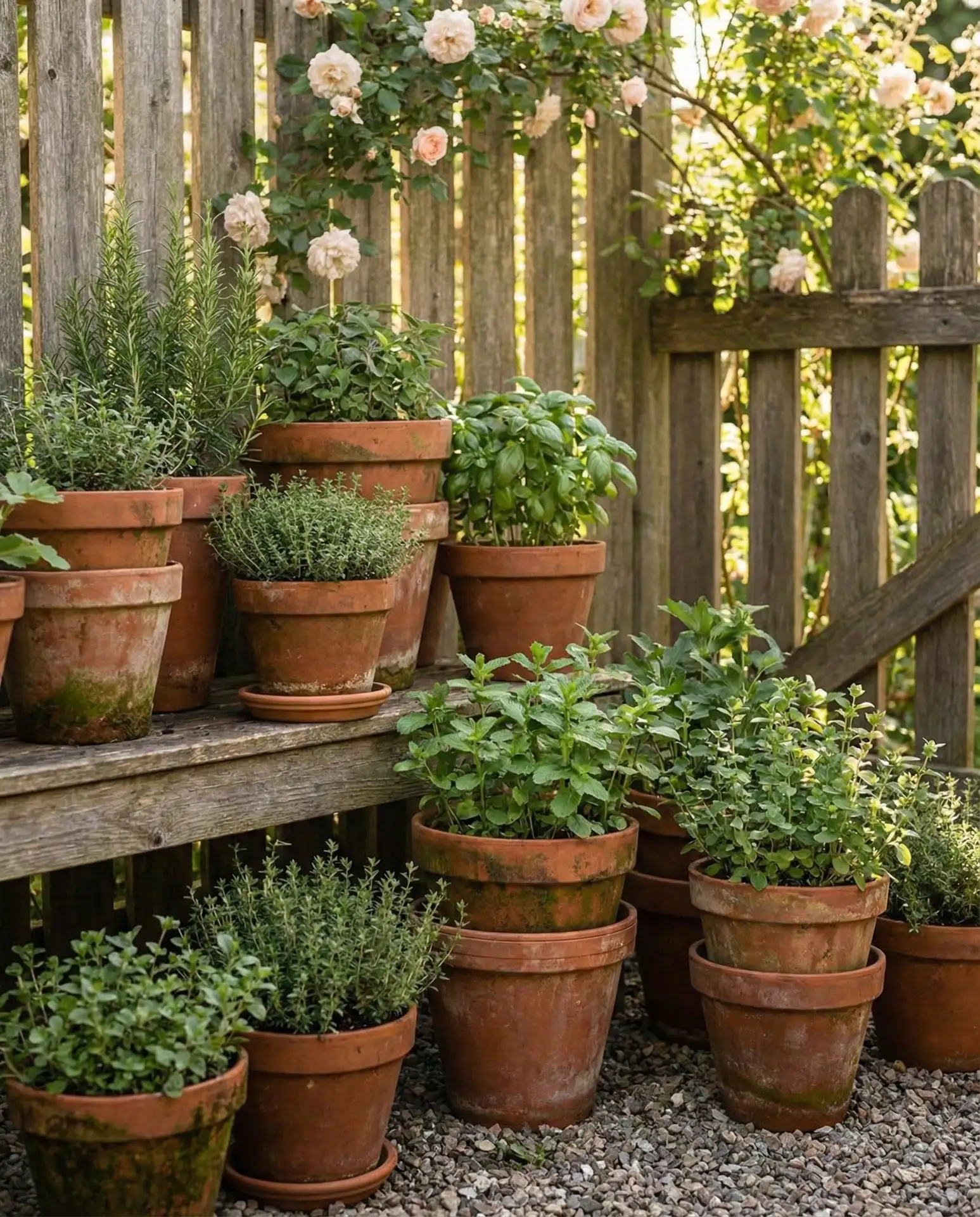 Terra Cotta Pot Tower for Outdoor Corners 2