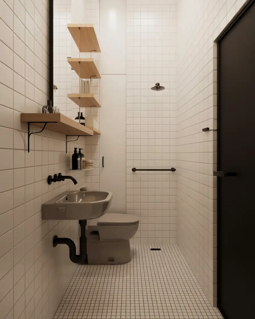 Tiny Apartment Bathroom 2