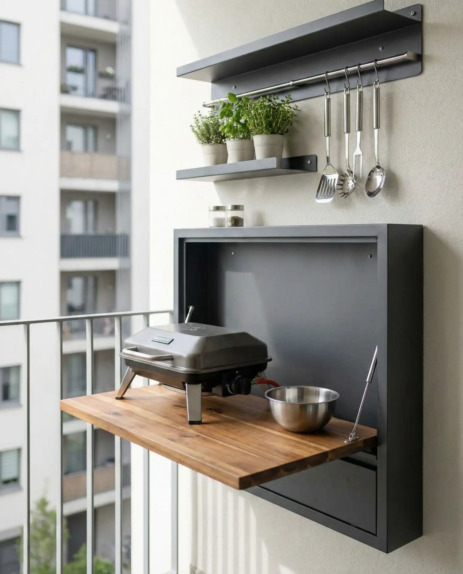 Tiny RV-Inspired Foldable Kitchen Setup 2