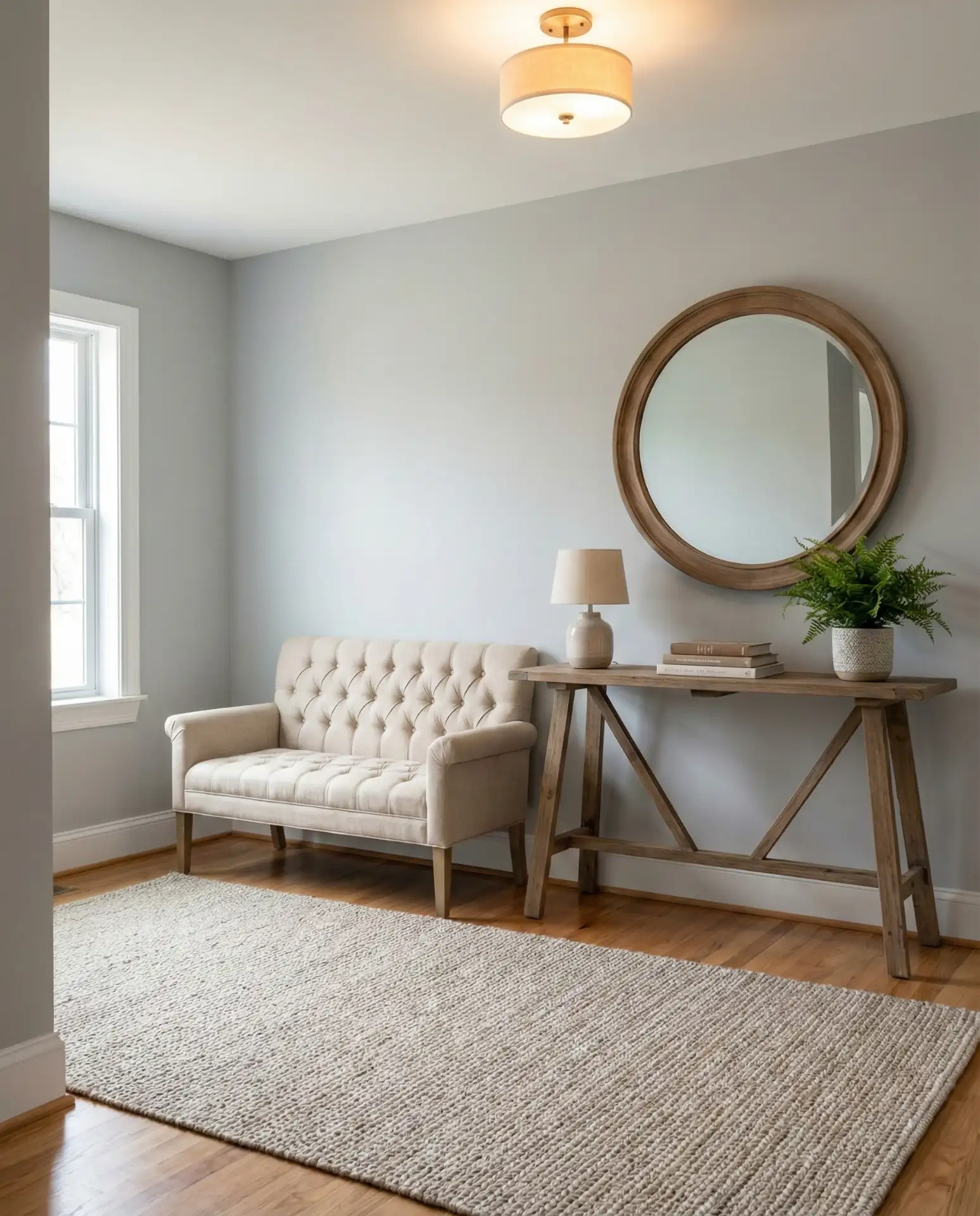 Transitional Entry with Upholstered Bench 2