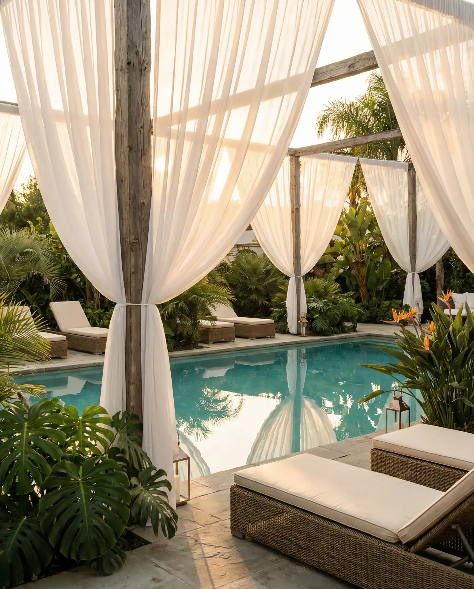 Tropical Canopy with Sheer Draping 2