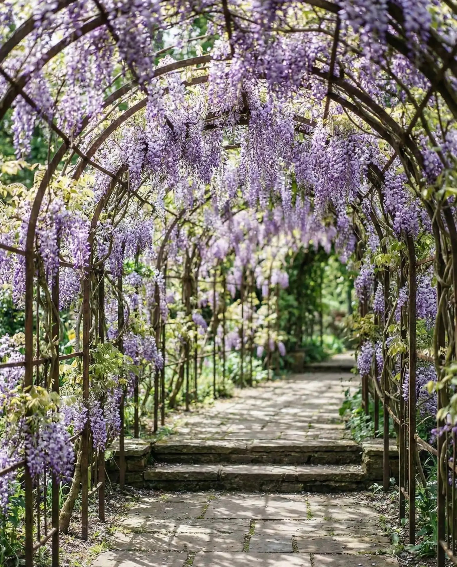 Tunnel of Hanging Wisteria 1