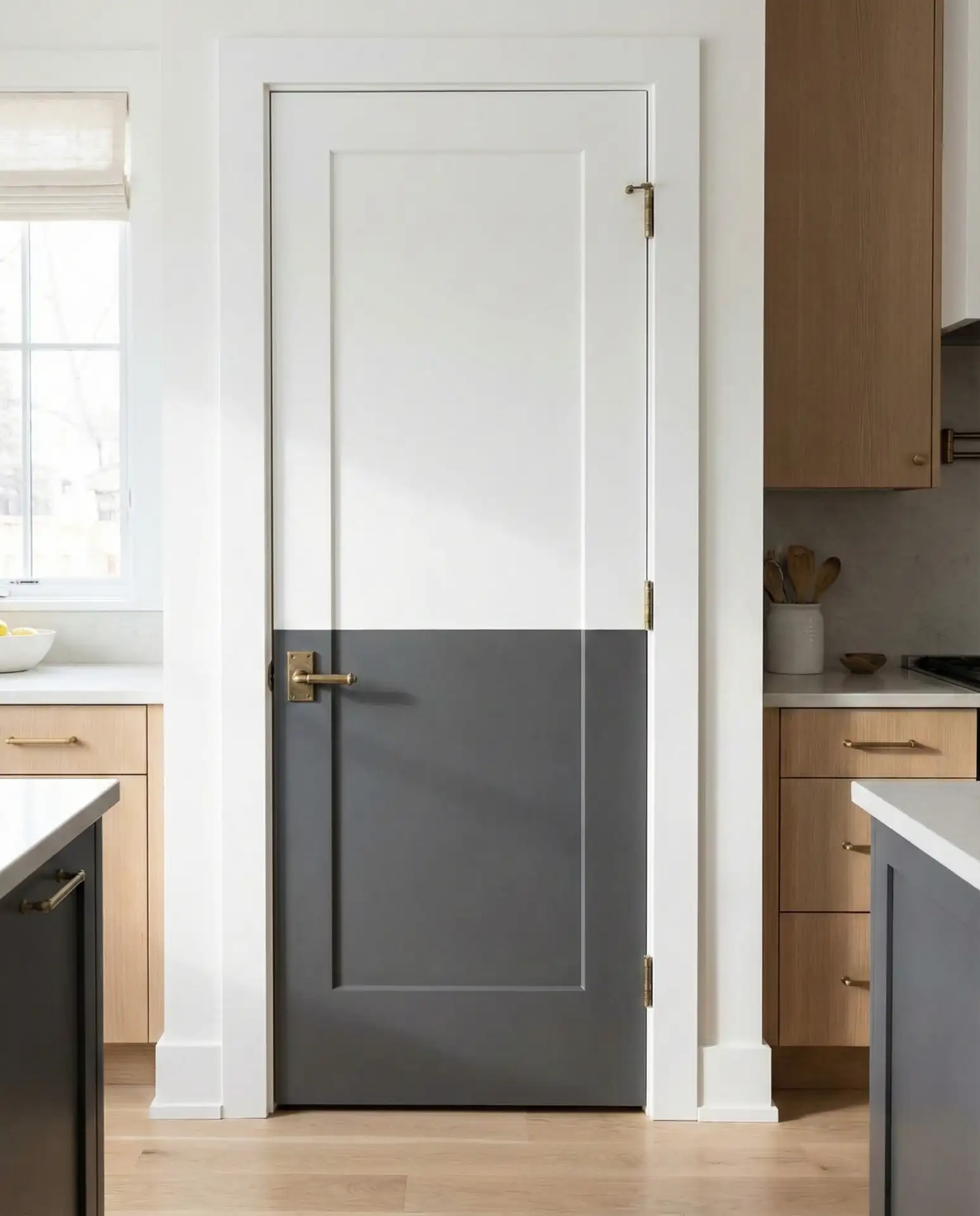 Two-Tone Painted Pantry Door Design 2
