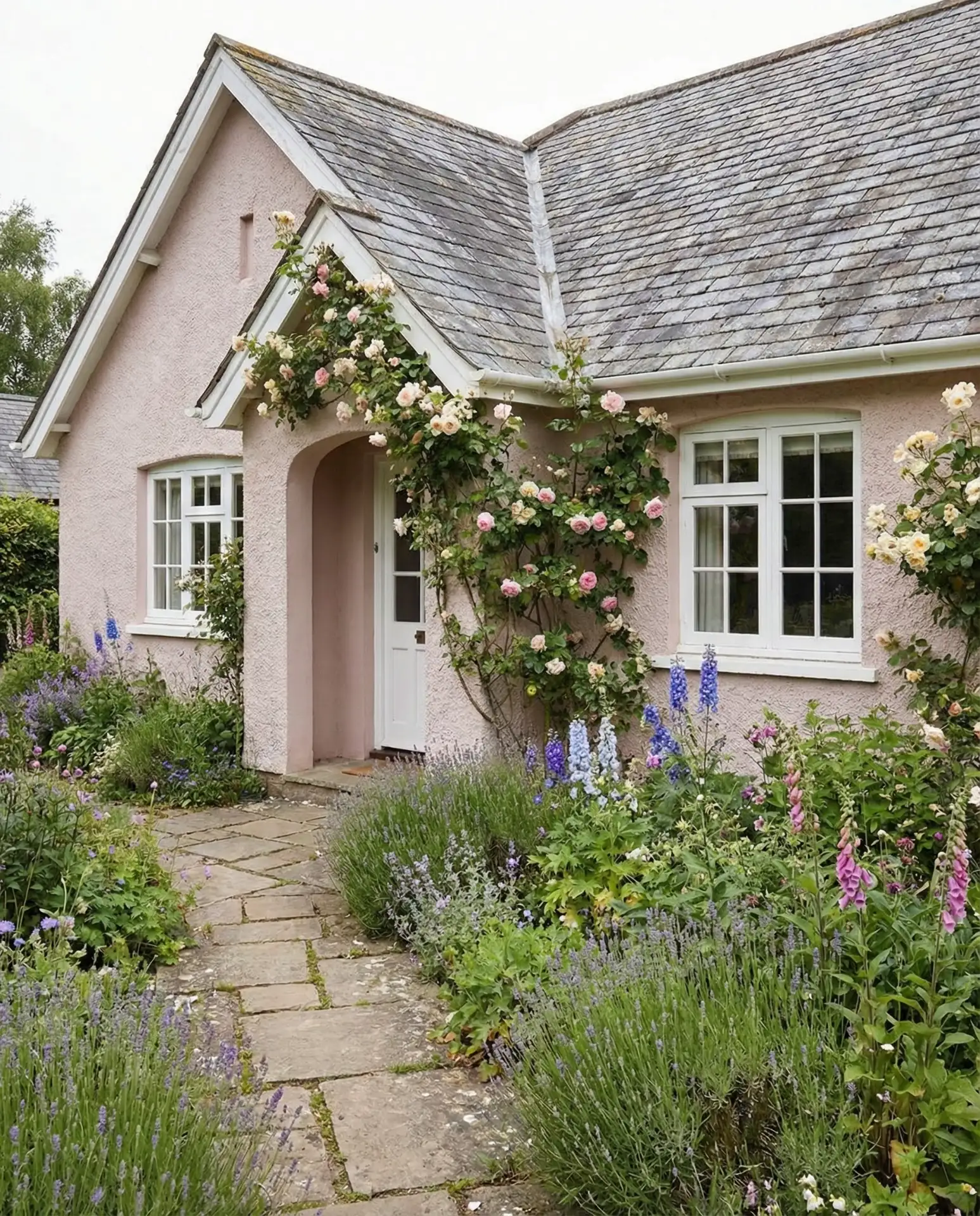 UK-Inspired Rendered Cottage Aesthetic