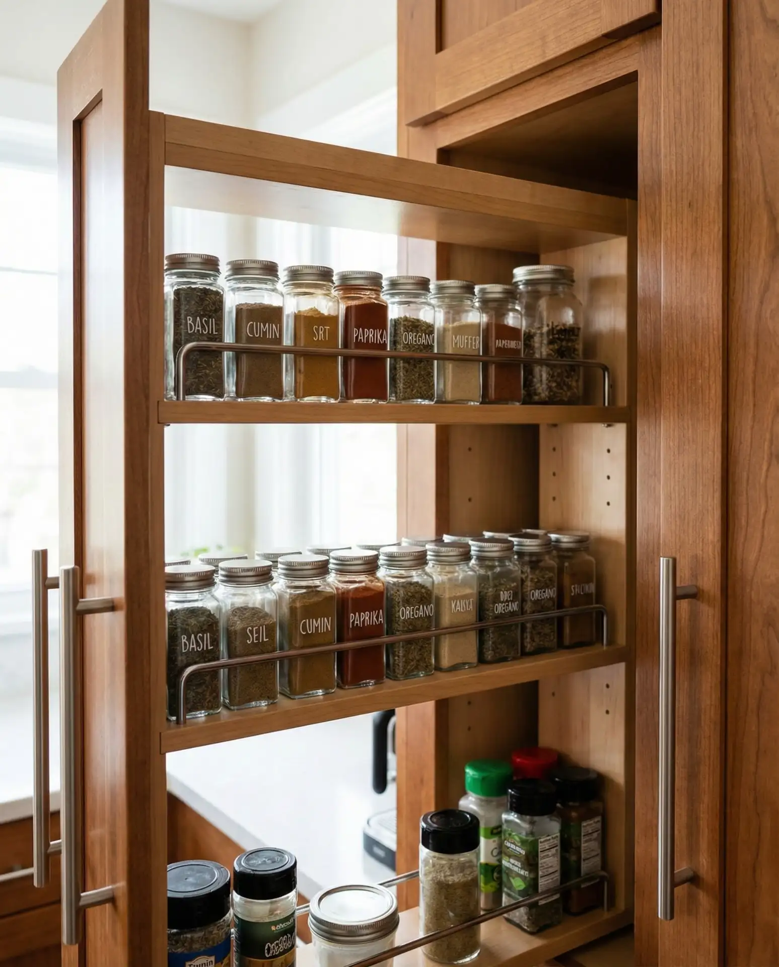 Vertical Pull-Out Spice Rack Systems 1