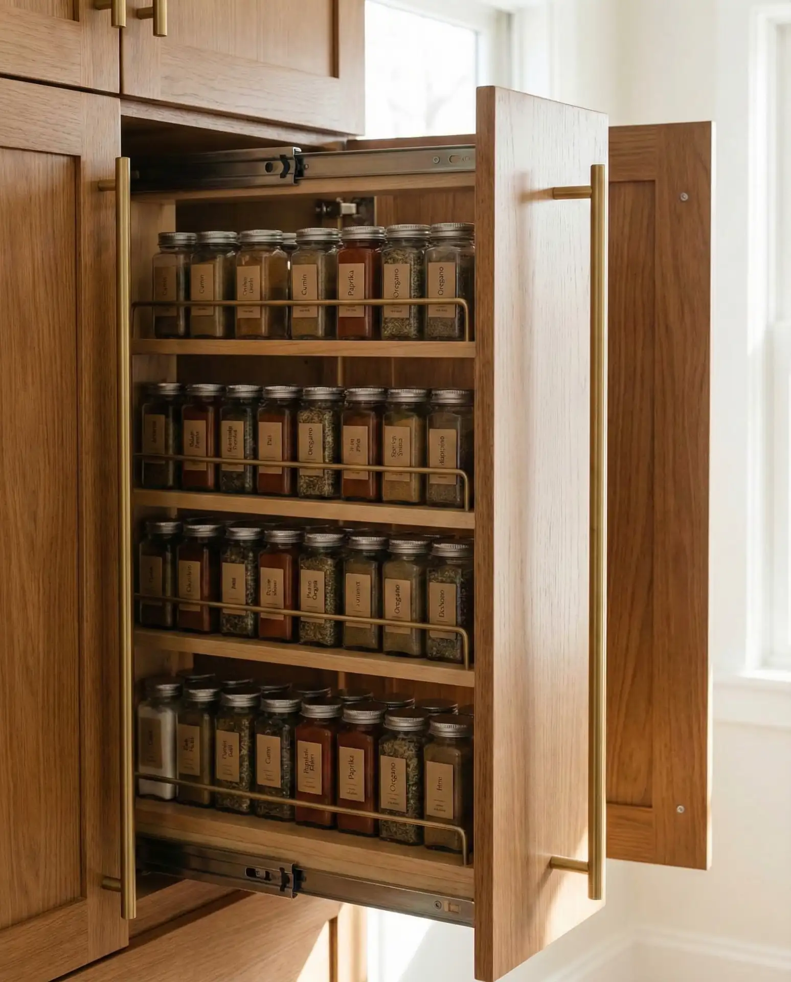 Vertical Pull-Out Spice Rack Systems 2
