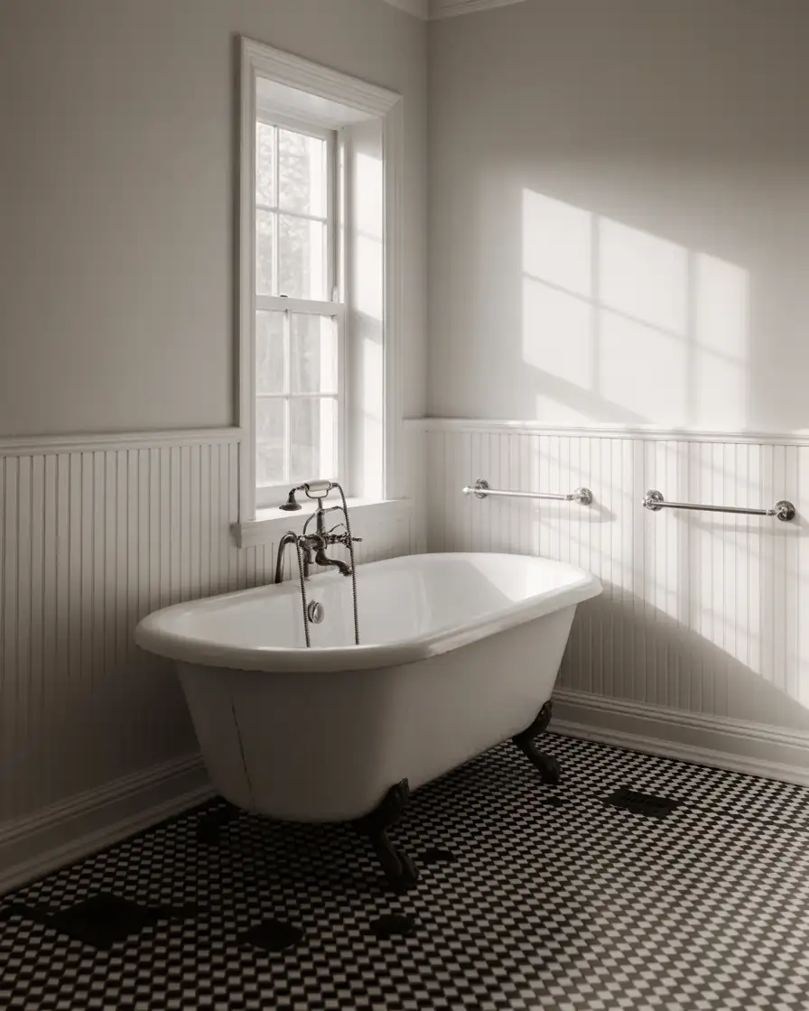 Vintage Checkered Floor Pattern 2