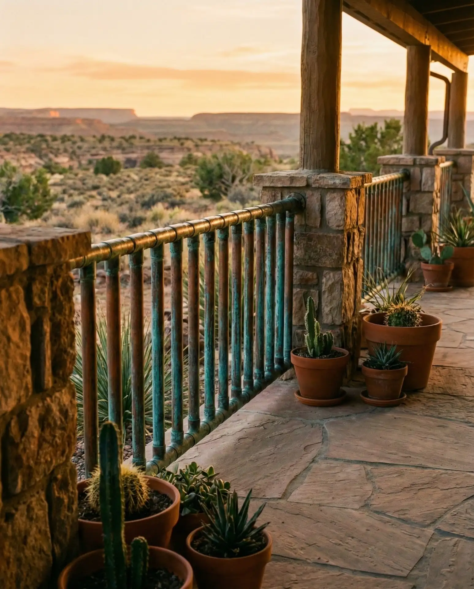 Vintage Garden Cart Planter Display 1