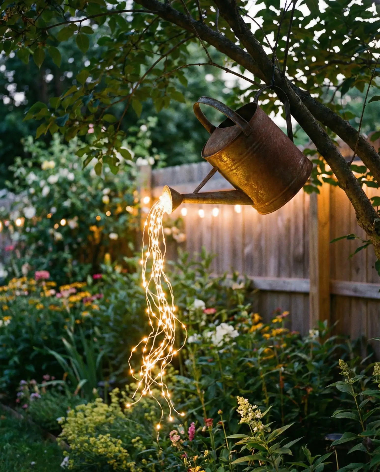 Watering Can String Lights 2