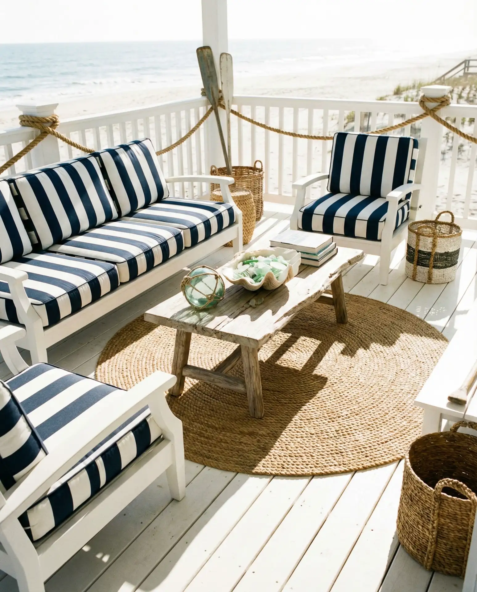 White Coastal Deck with Nautical Touches 2