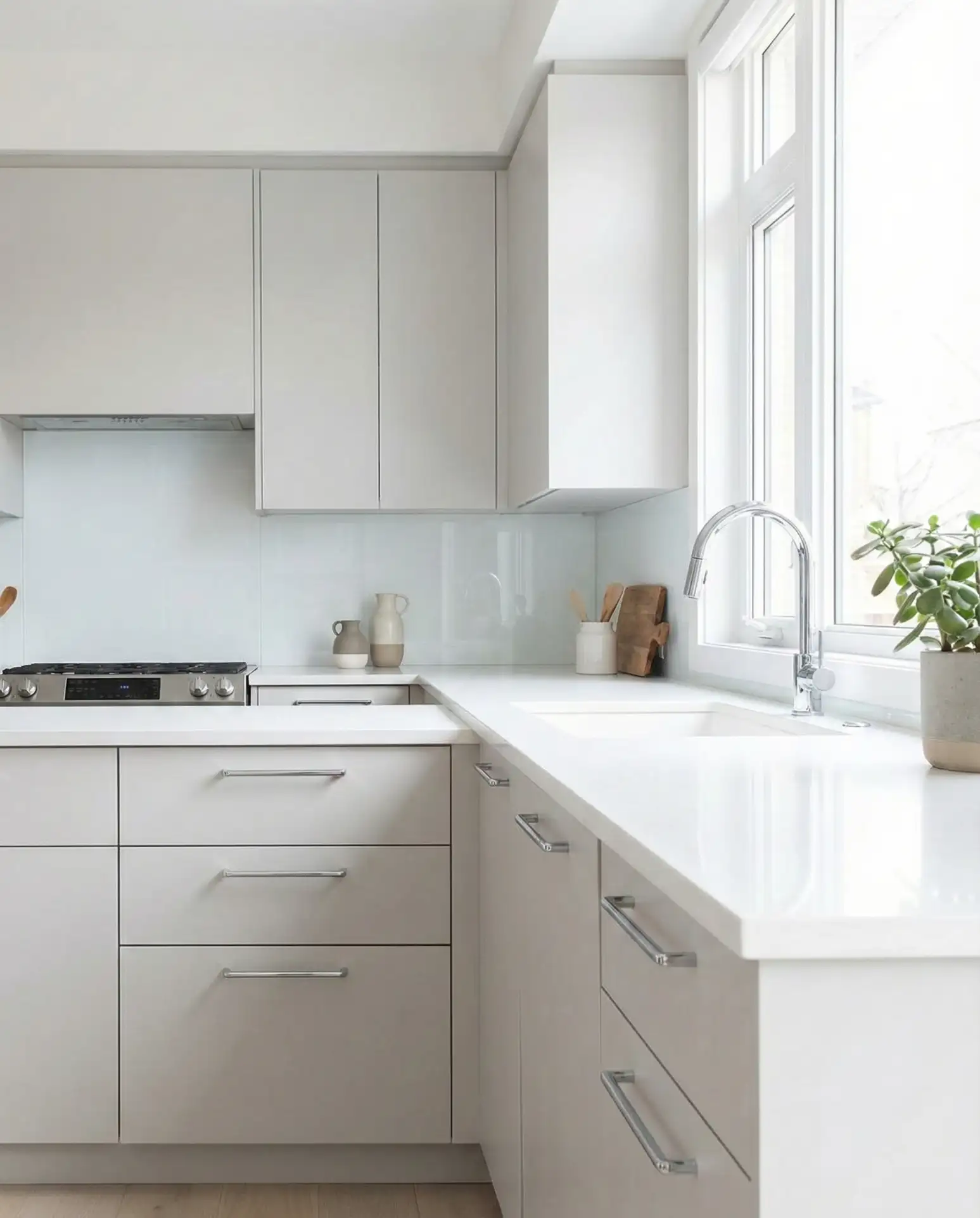 White Quartz Clean Modern 1