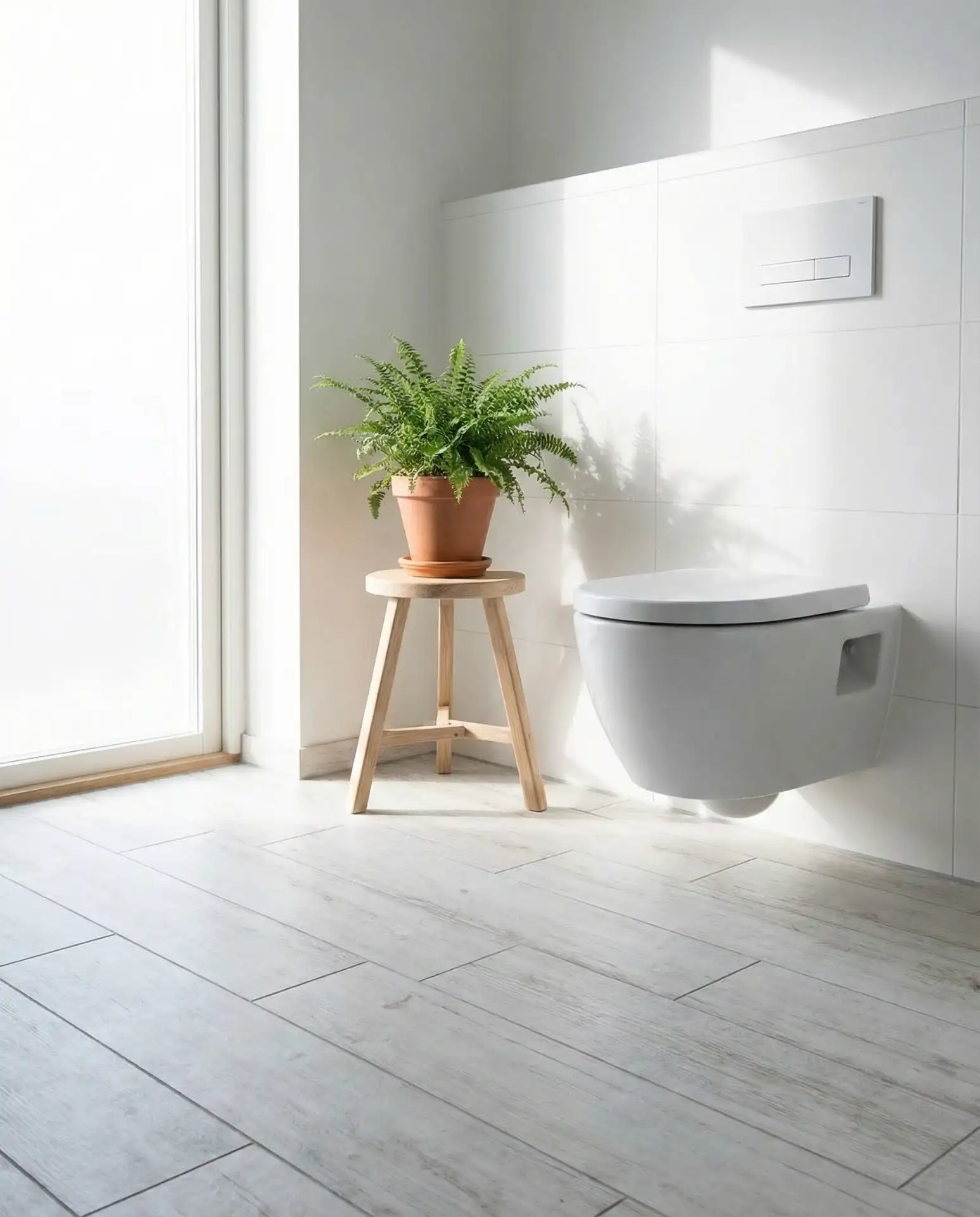 Whitewashed Wood-Look Tile for Scandinavian Style 2