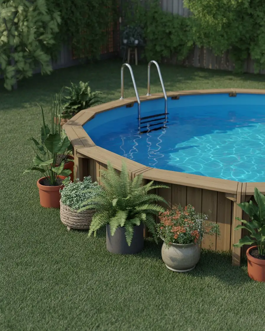 Above Ground Pool with Built-In Deck Surround 1