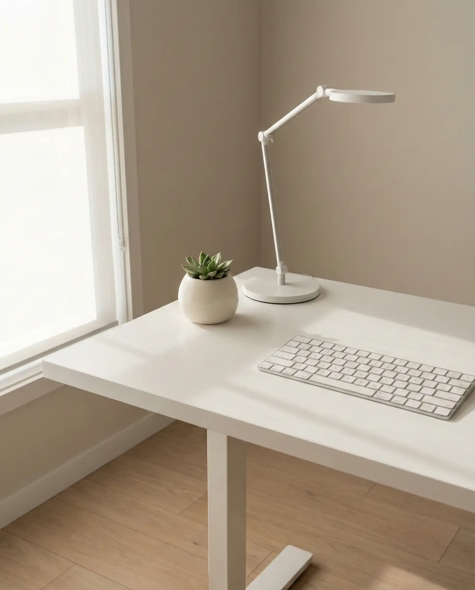 Aesthetic Minimalist Desk Setup 2