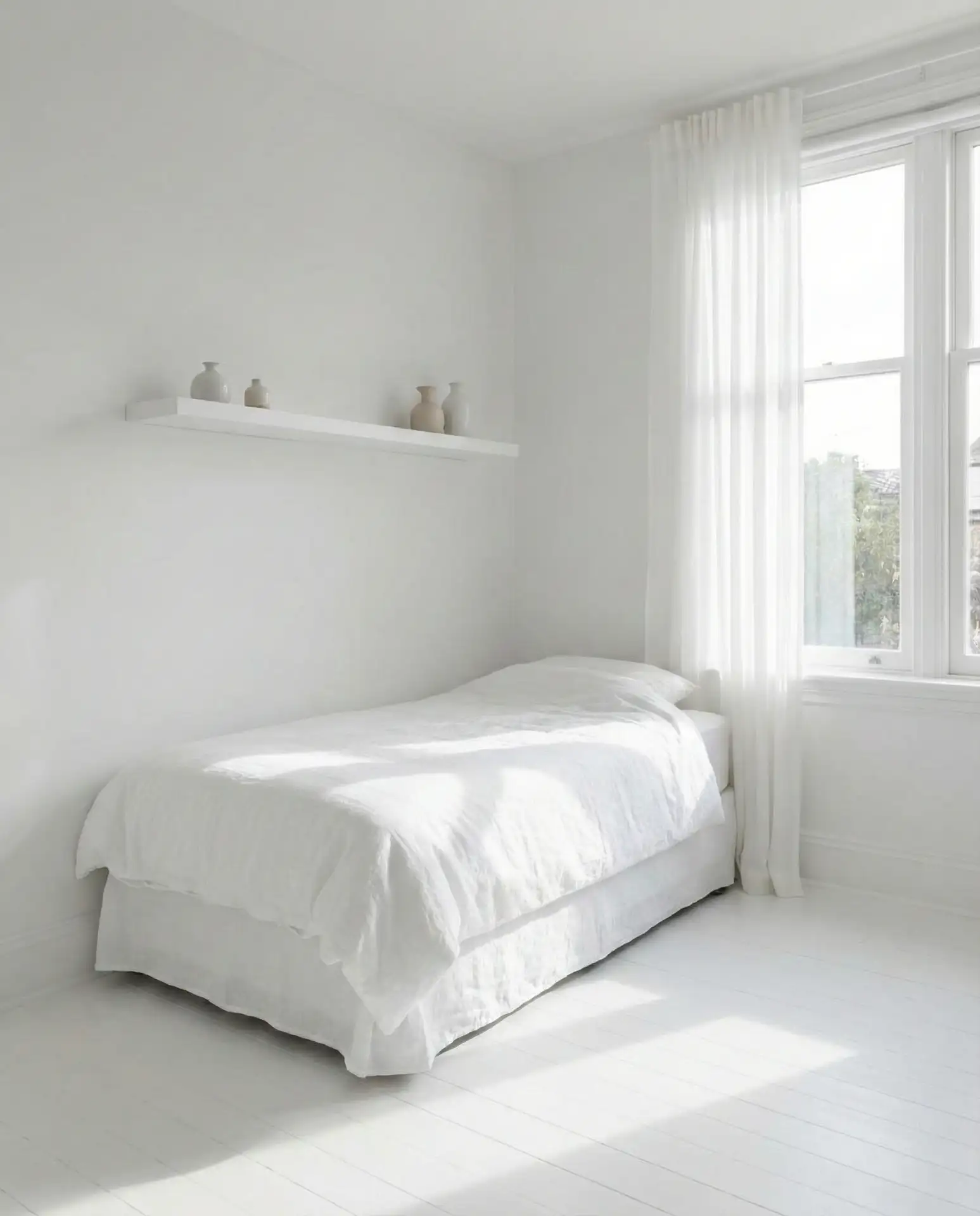 All-White Minimalist Retreat 2
