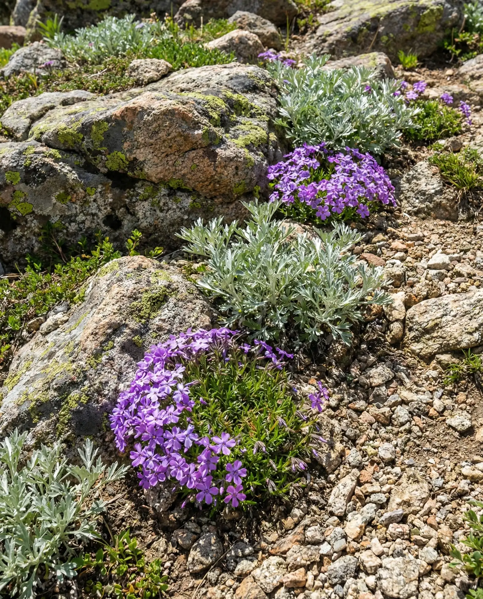 Alpine Rock Garden with Hardy Plants 1