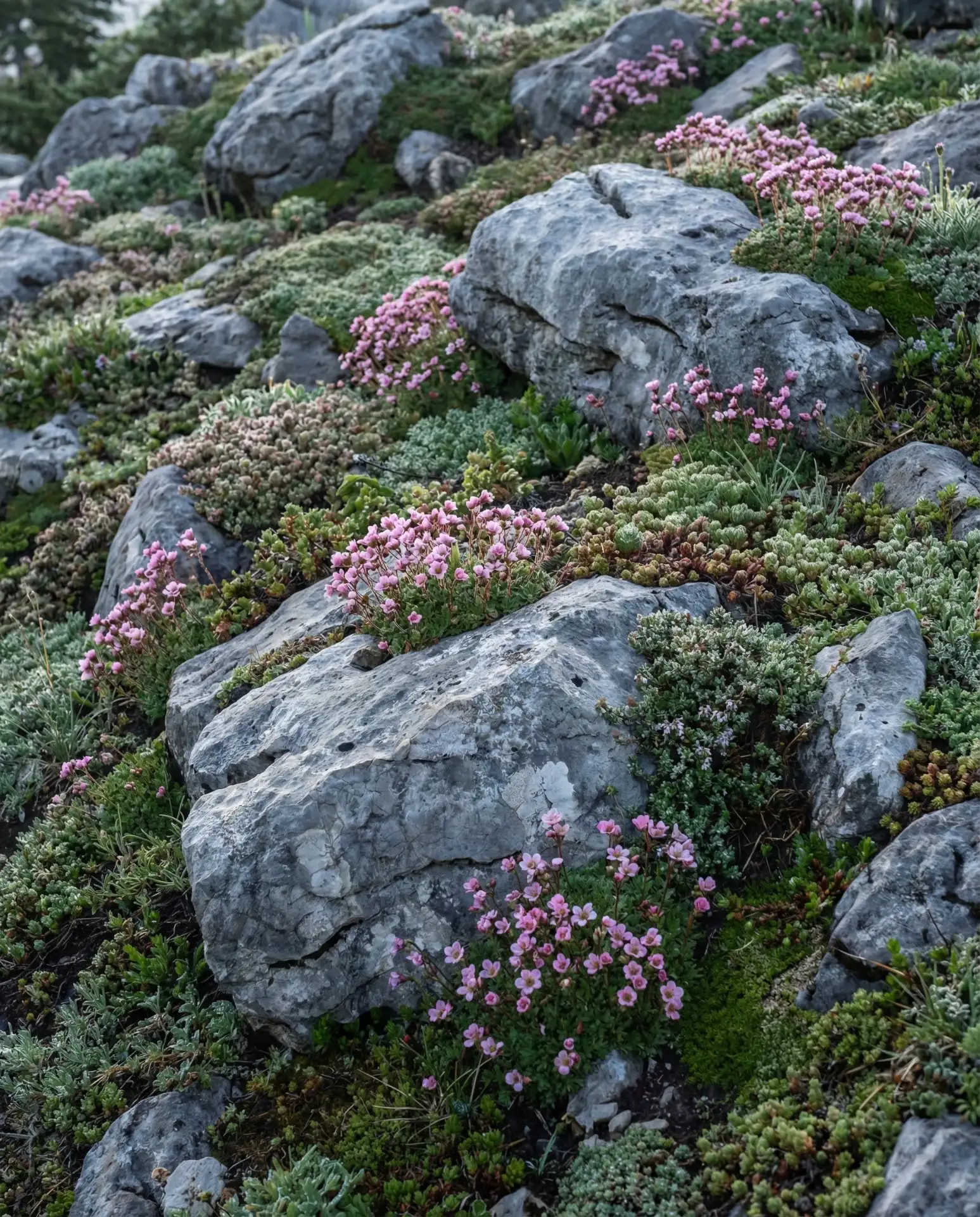 Alpine Rock Garden with Hardy Plants 2