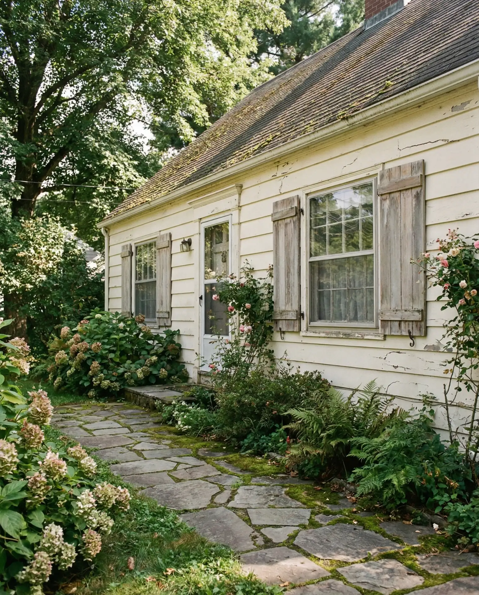 Antique White with Aged Patina Character 2