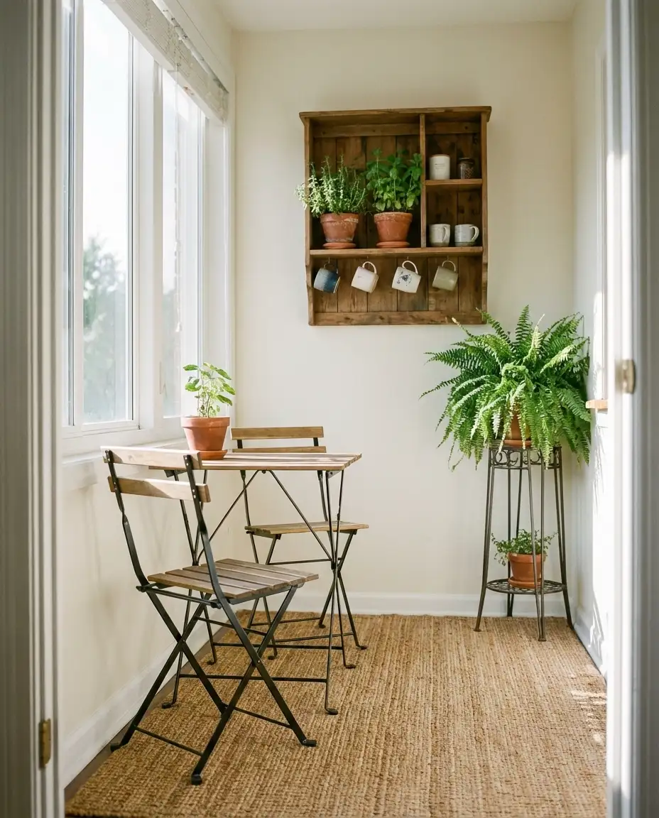 Apartment Sunroom with Space-Saving Furniture 1