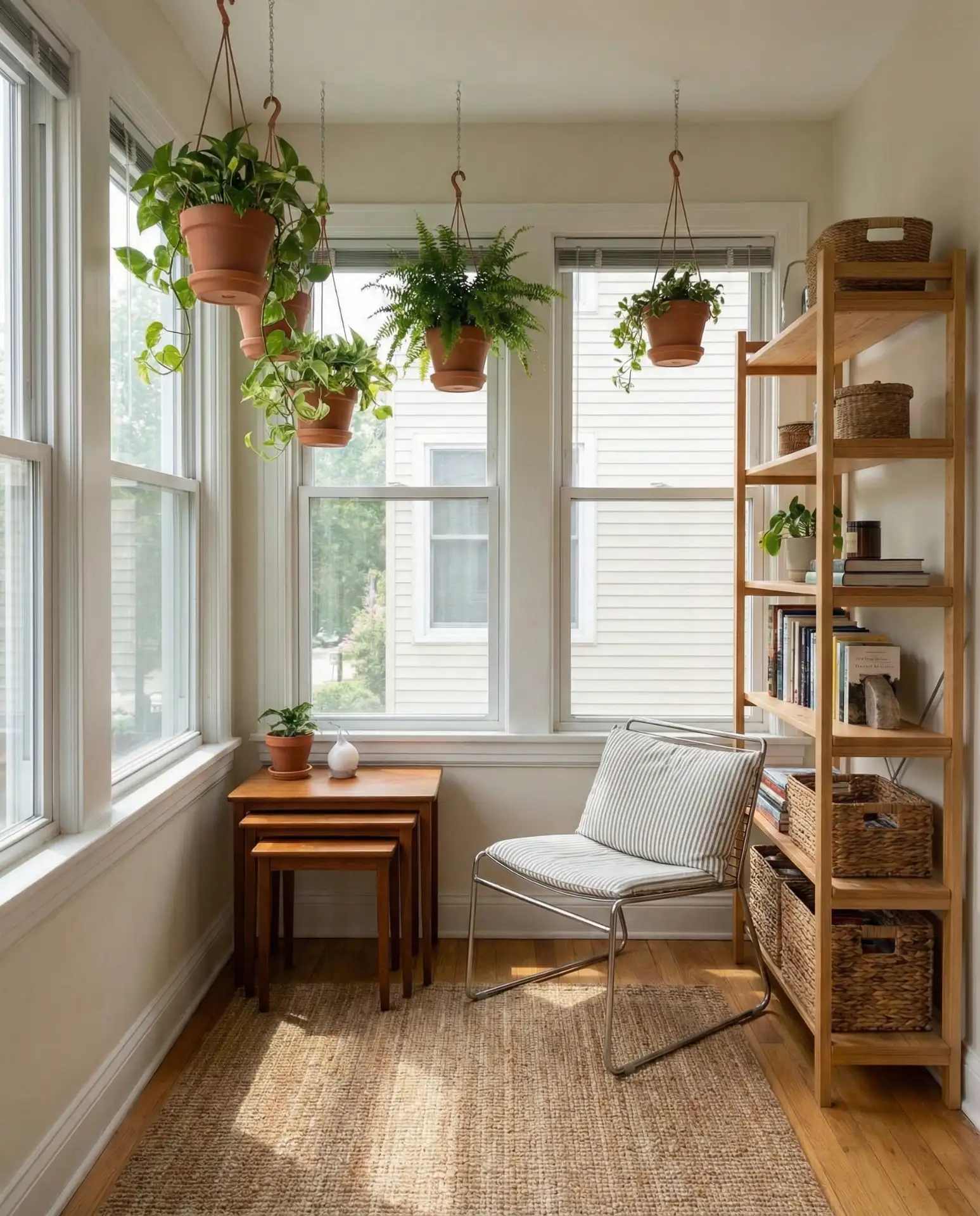 Apartment Sunroom with Space-Saving Furniture 2