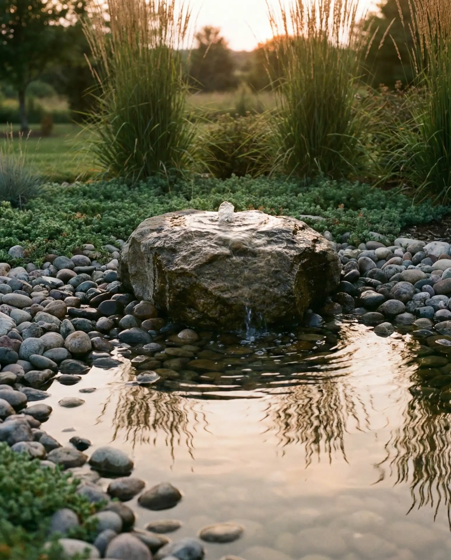 Backyard Water Feature Rock Garden 1