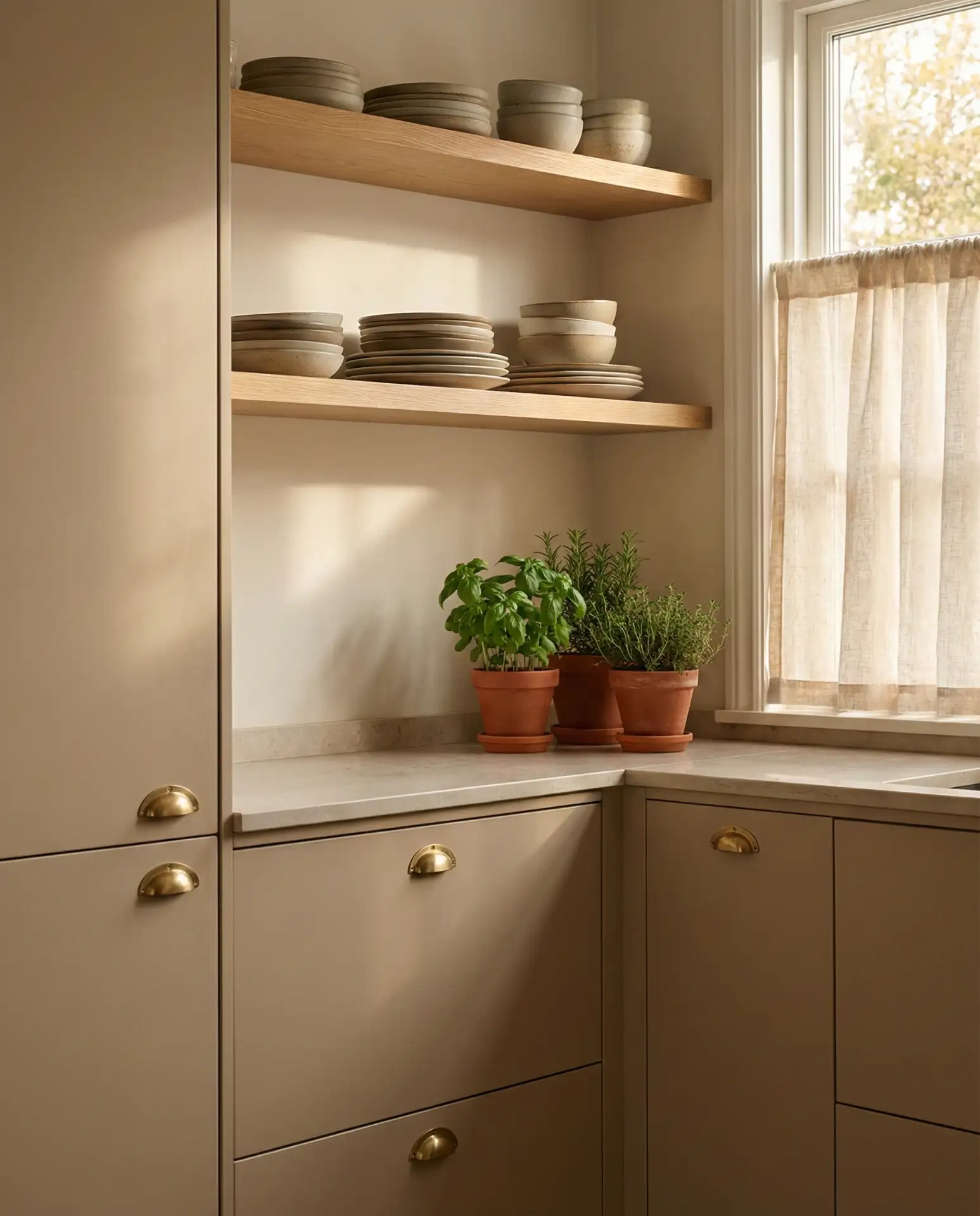 Beige Cabinets for Understated Warmth 1