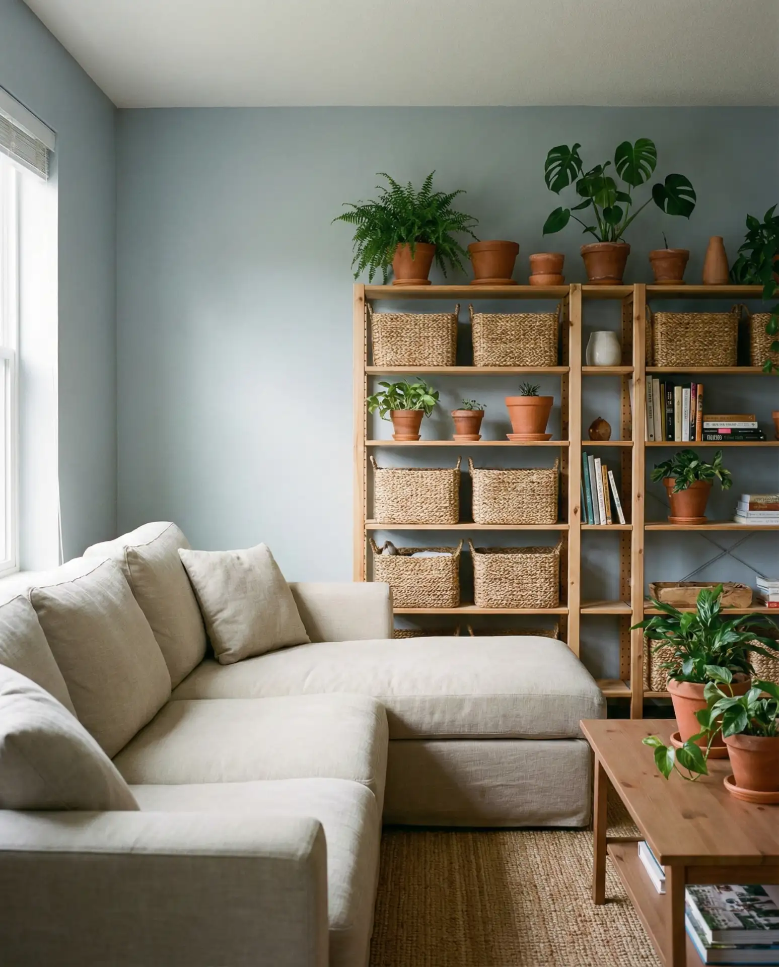 Beige and Soft Blue Warmth 1