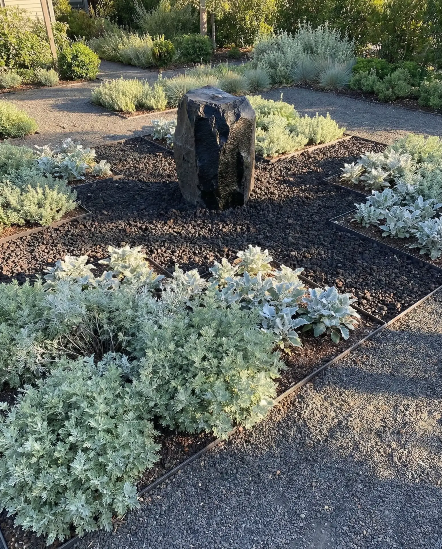 Black Lava Rock Dramatic Accent 1