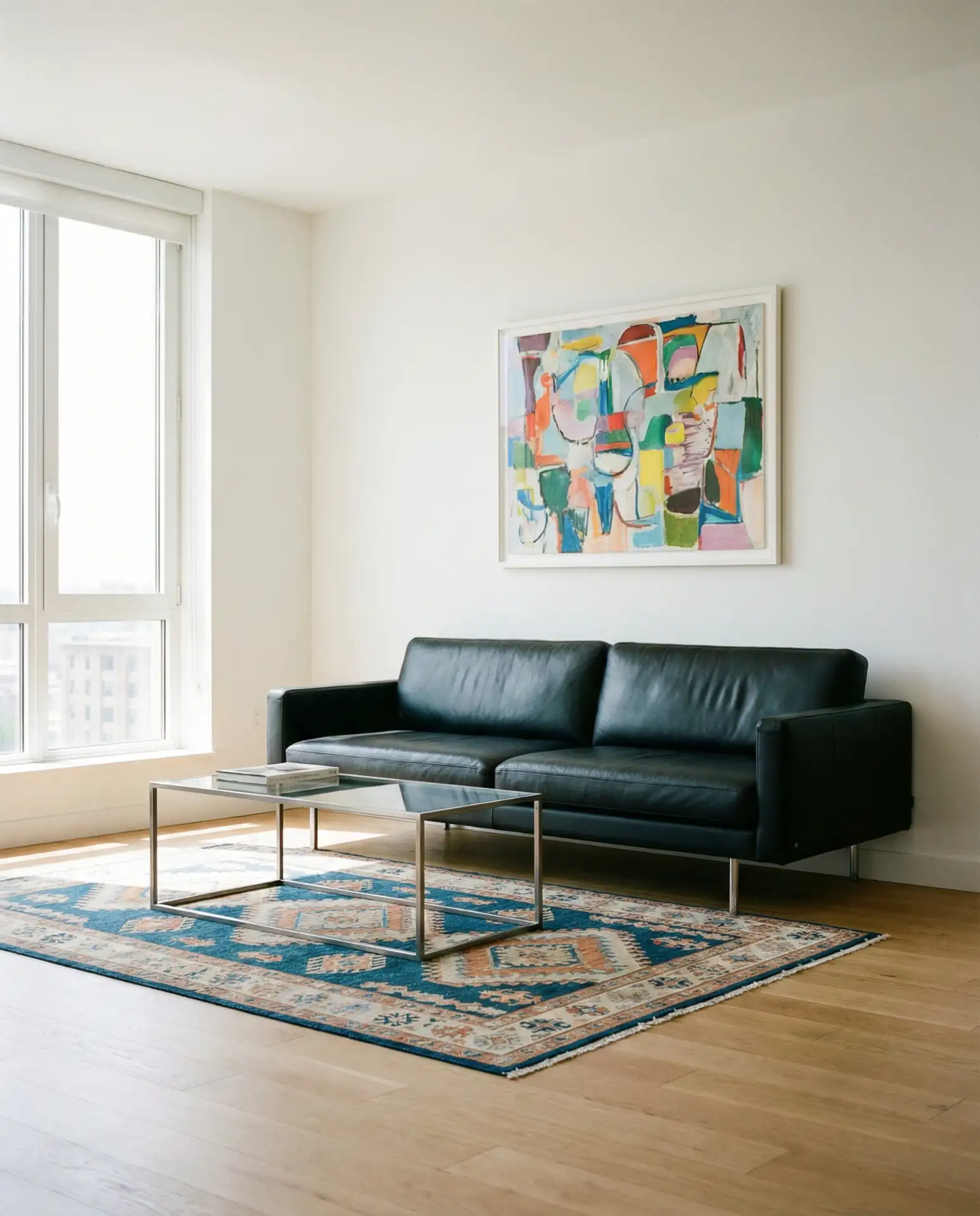 Black Sofa as Sophisticated Anchor 1