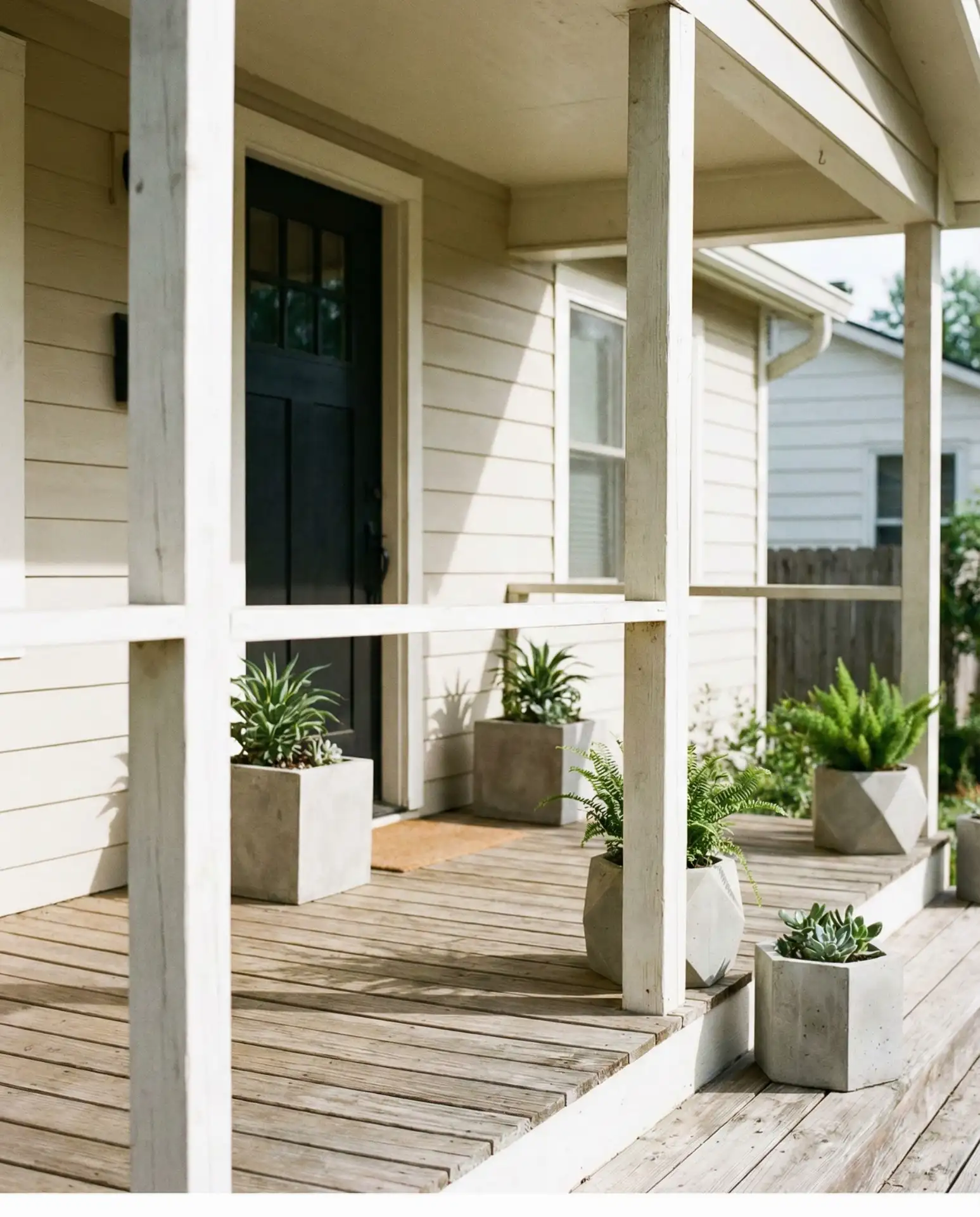 Blocky Minecraft Porch Build 1