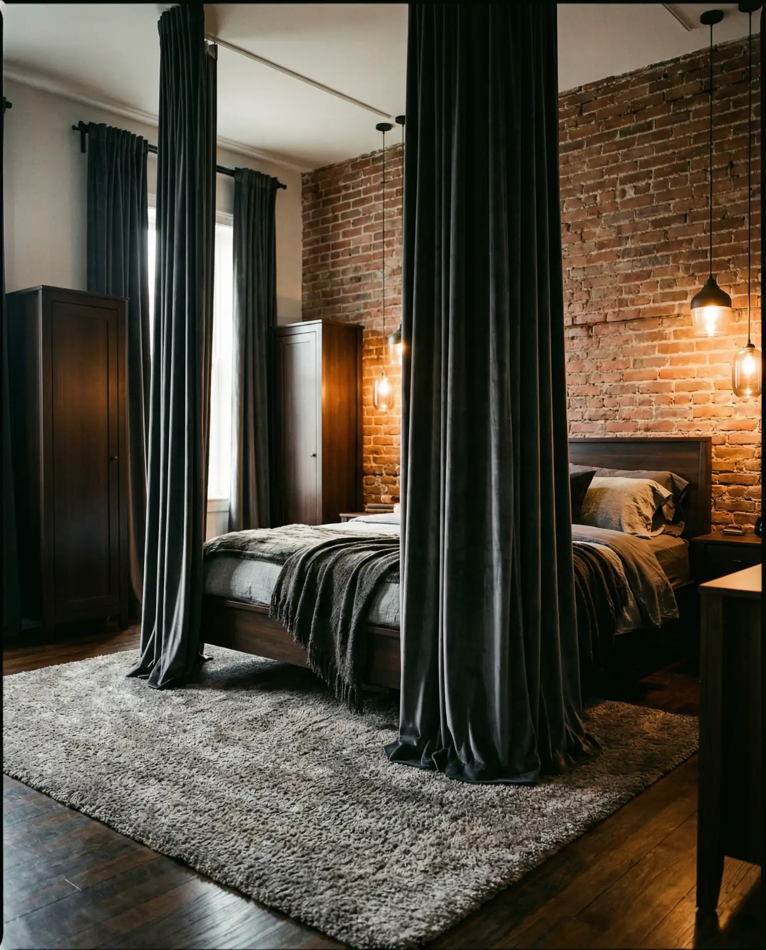 Blue Chambray Curtains for Casual Charm 2