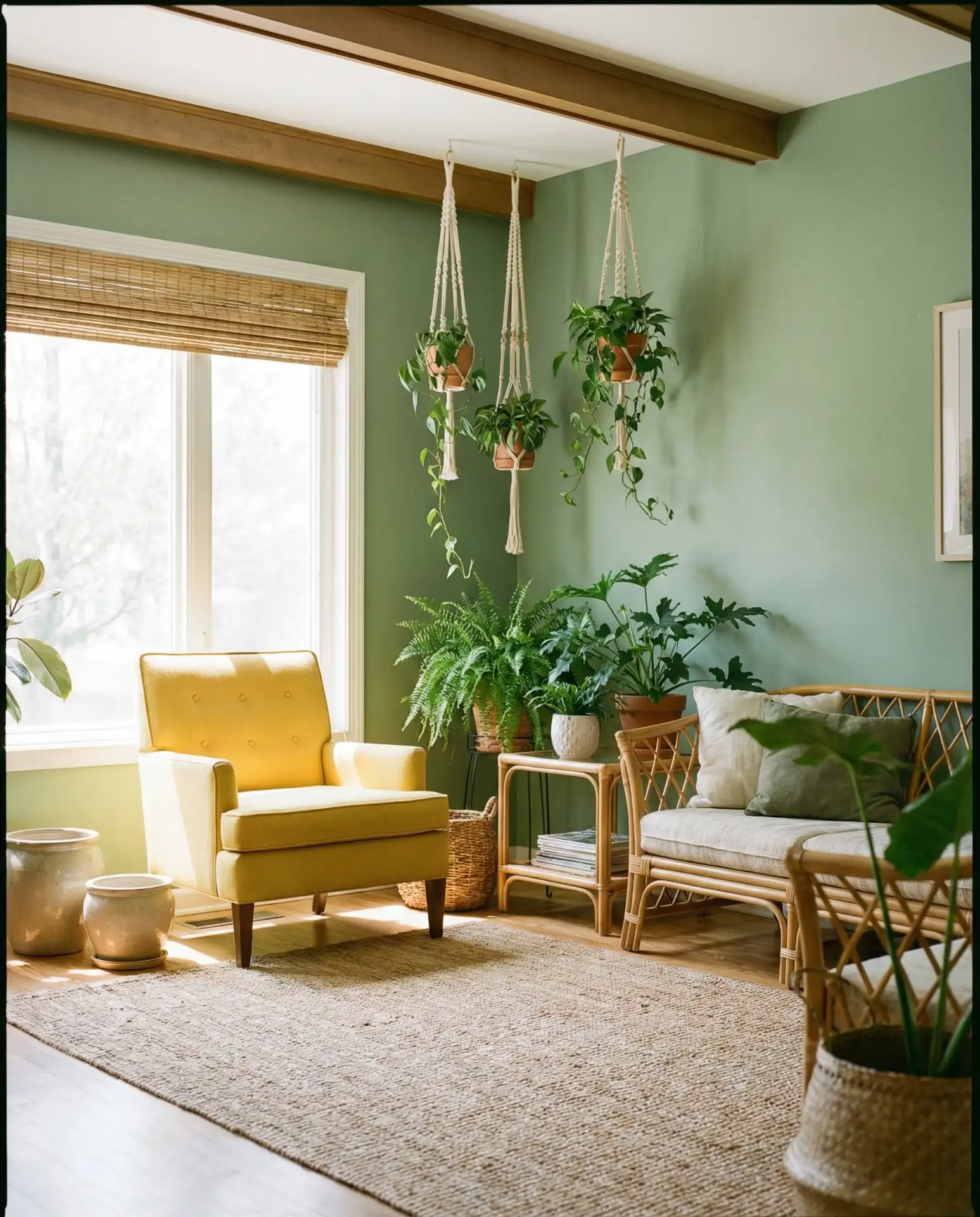 Blue-Green and Yellow Botanical Escape 2