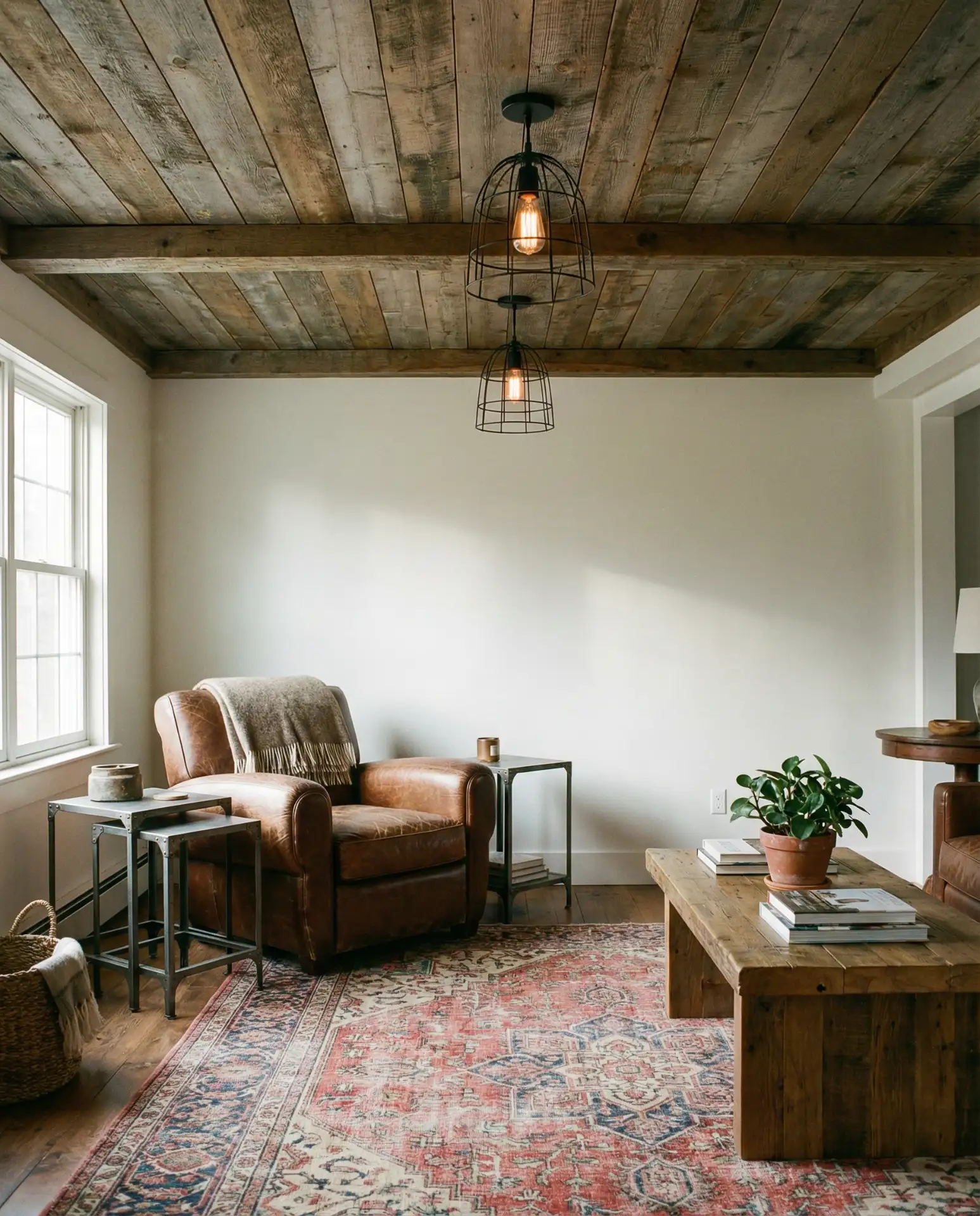 Blue Walls with Warm-Toned Lighting Balance 2