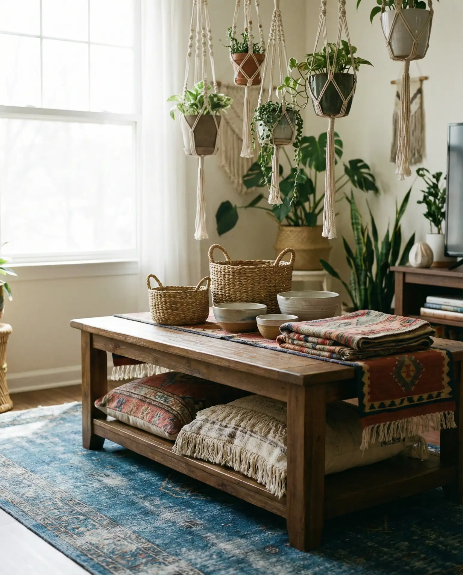 Bohemian Brown and Blue Layers 2