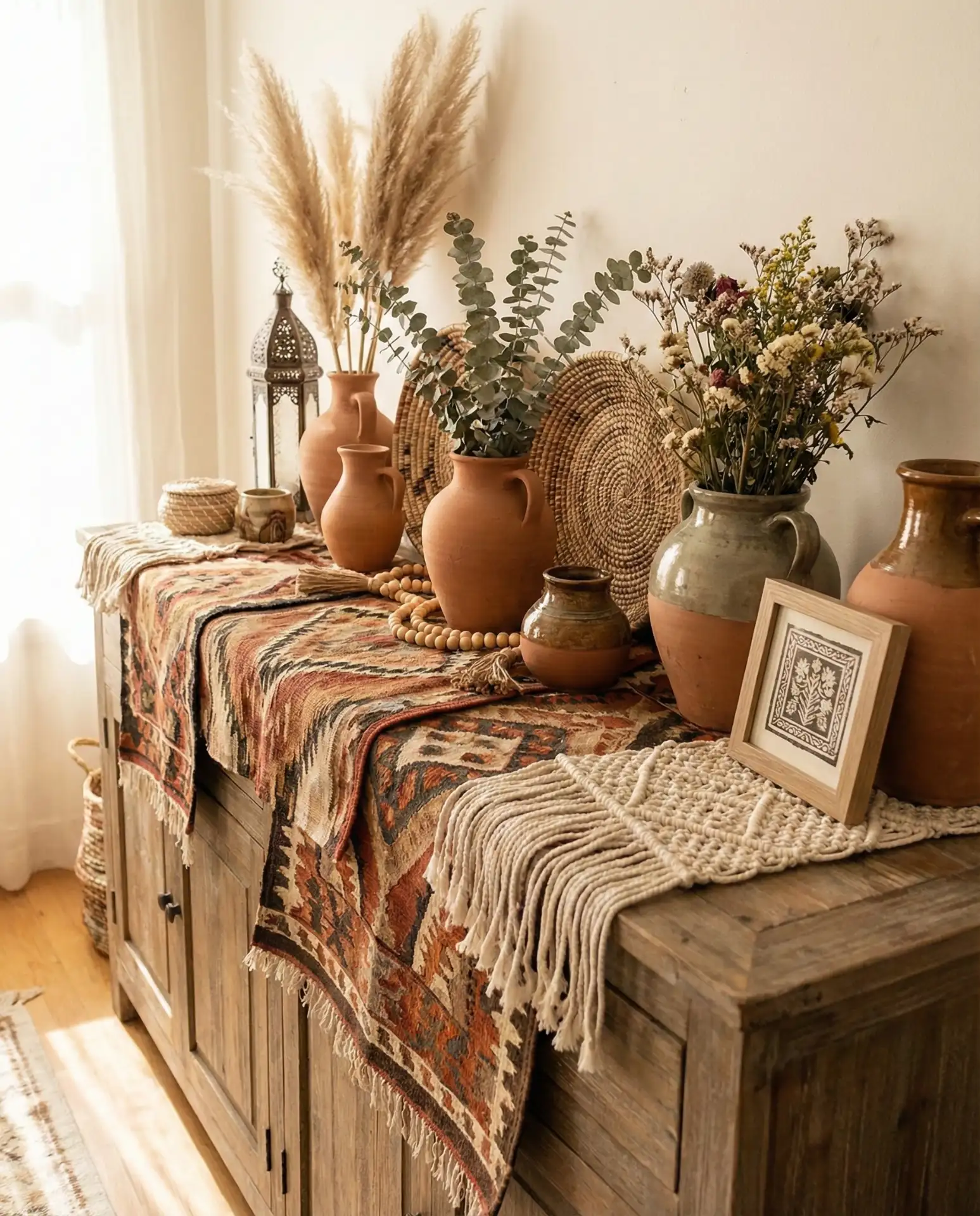 Bohemian Eclectic Mix-and-Match Display 2