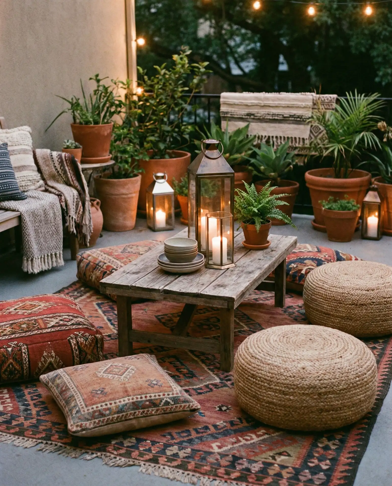 Bohemian Lounge with Layered Textiles 1