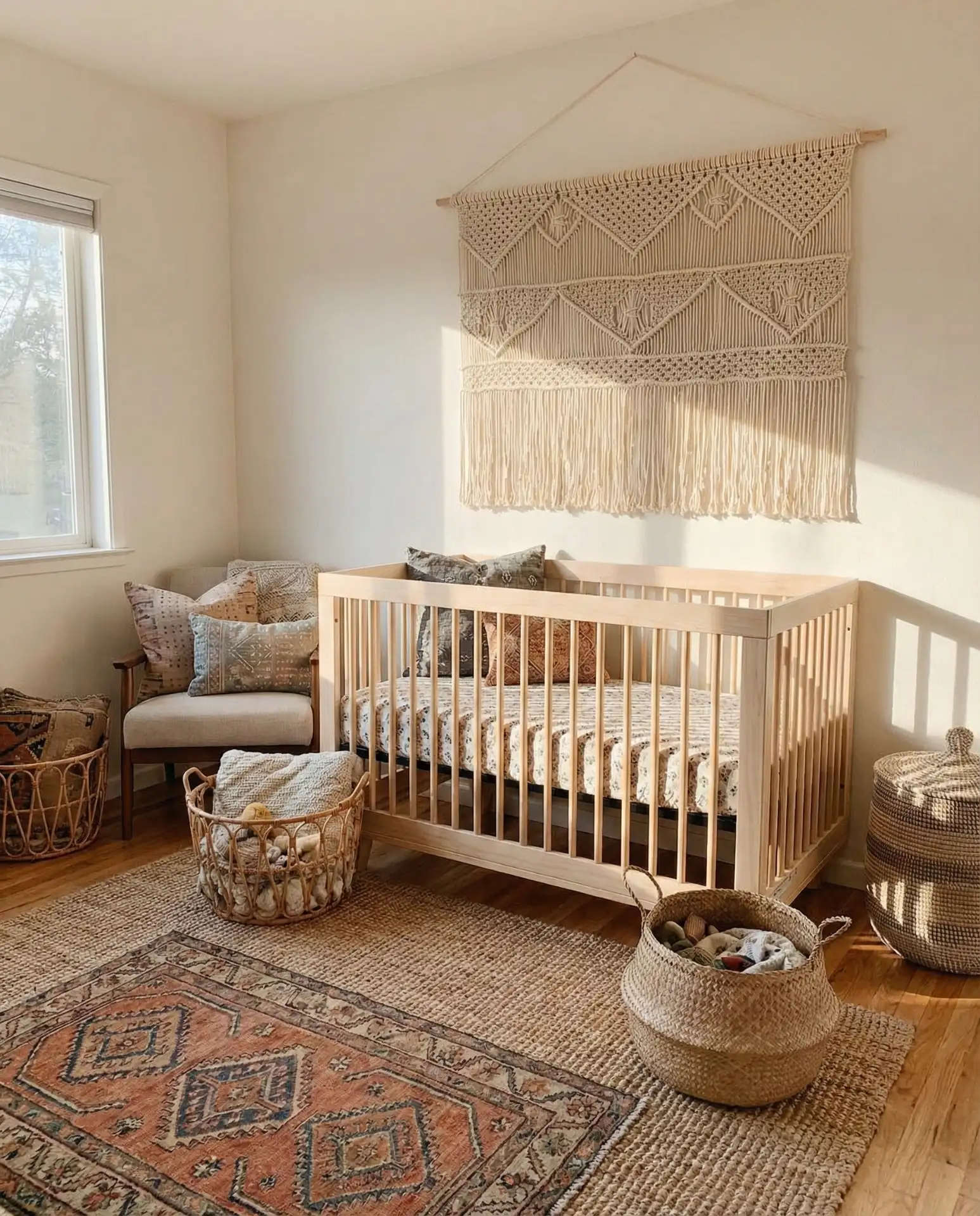 Boho Layered Textiles and Macrame 1