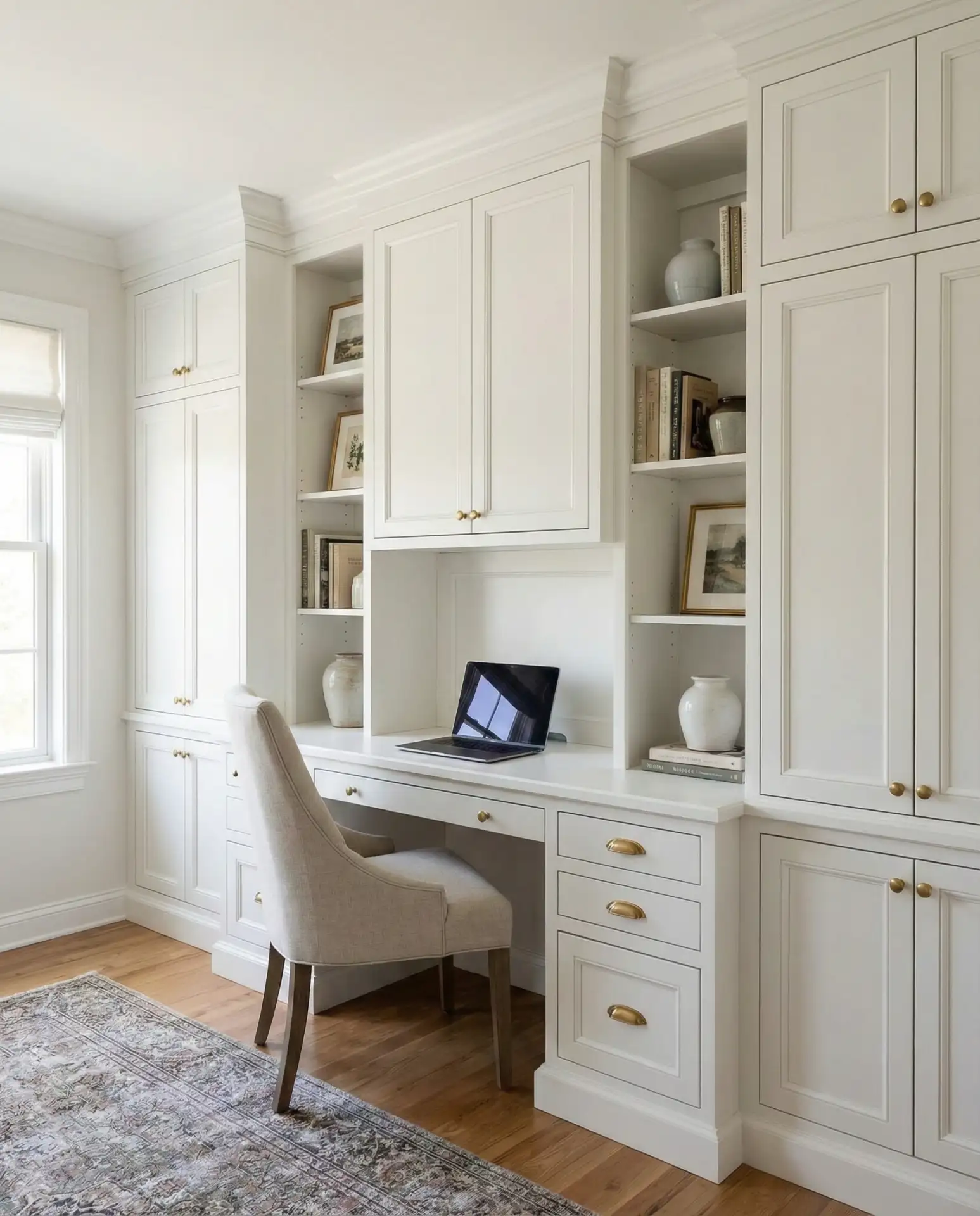 Built-In Desk with Custom Millwork 1